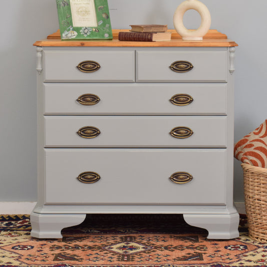 Painted Pine Chest of Drawers