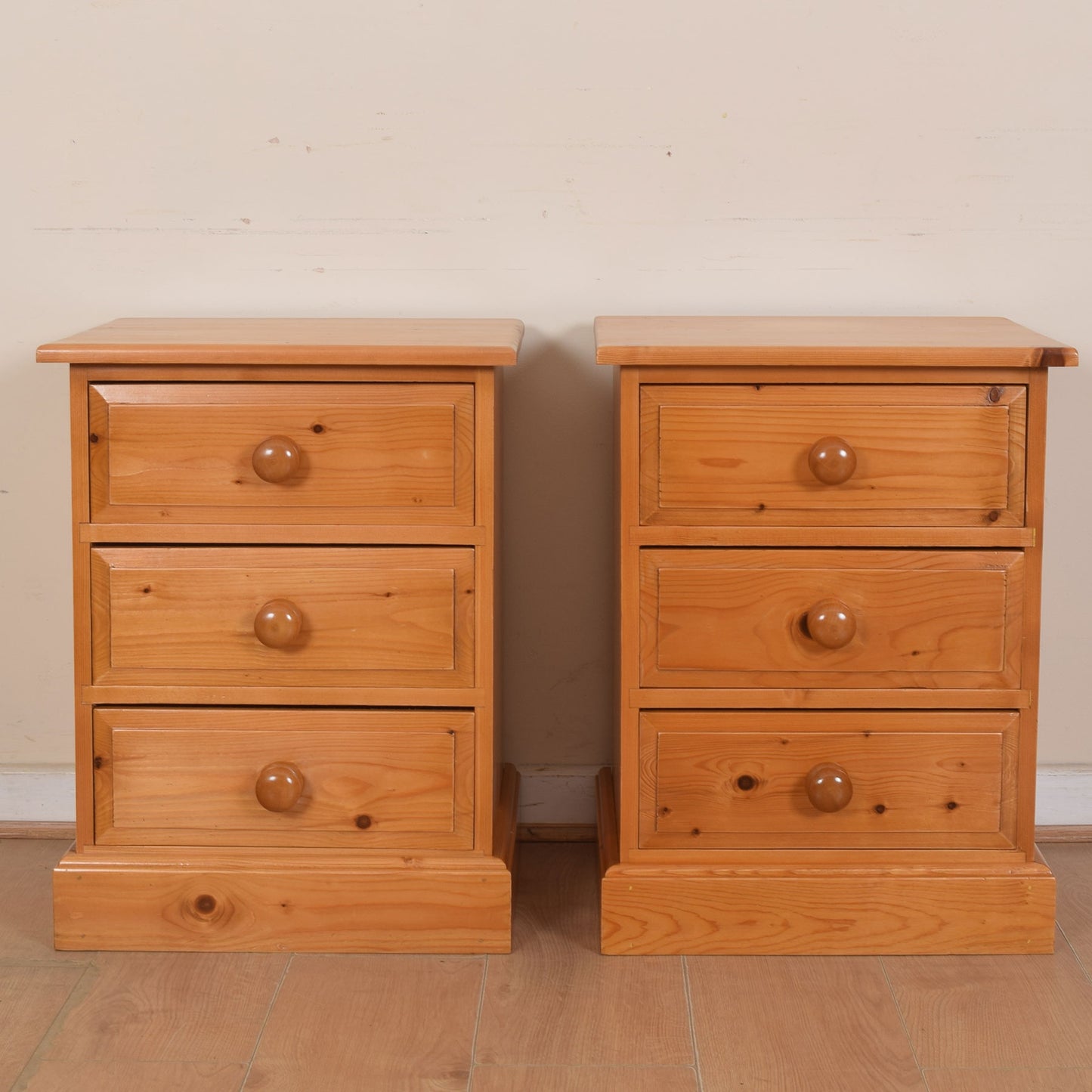 Pair of Solid Pine Bedsides