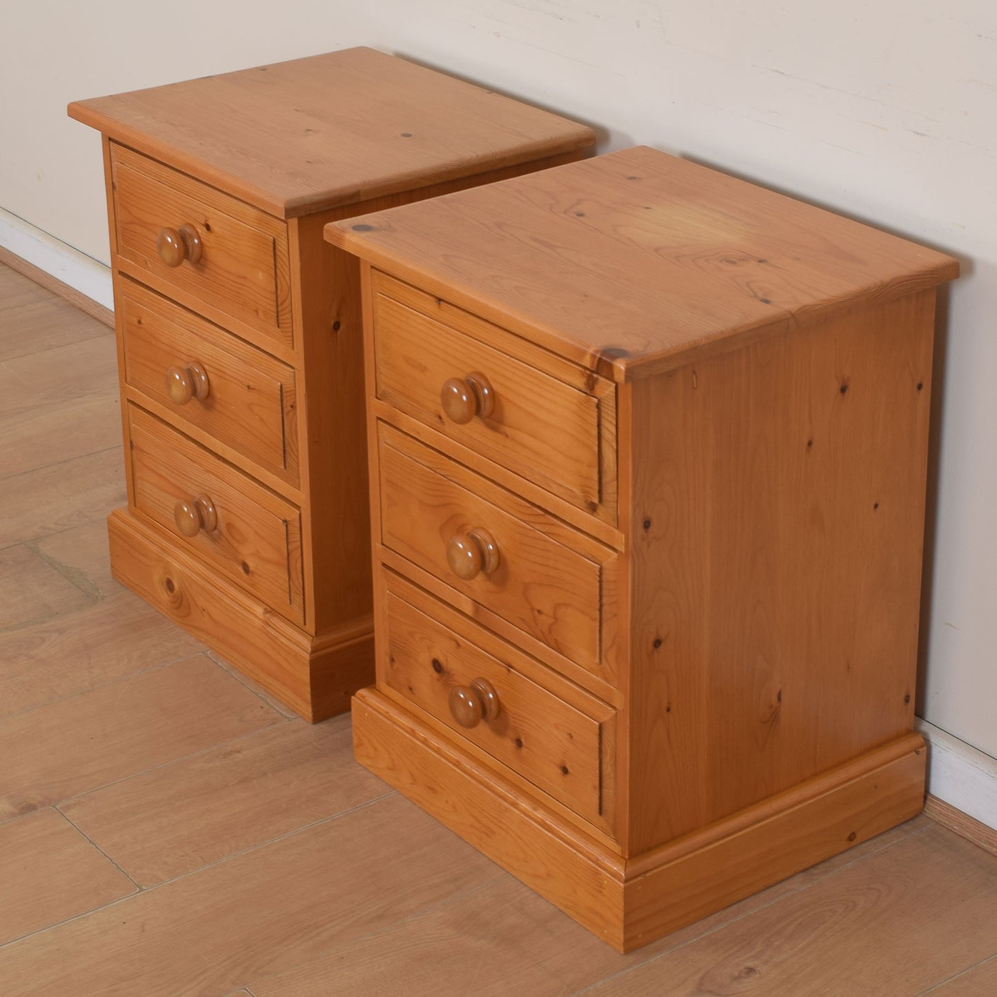 Pair of Solid Pine Bedsides
