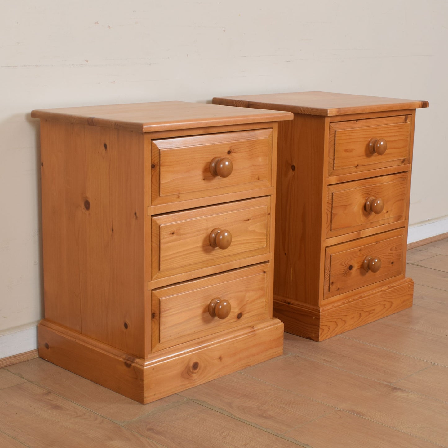 Pair of Solid Pine Bedsides