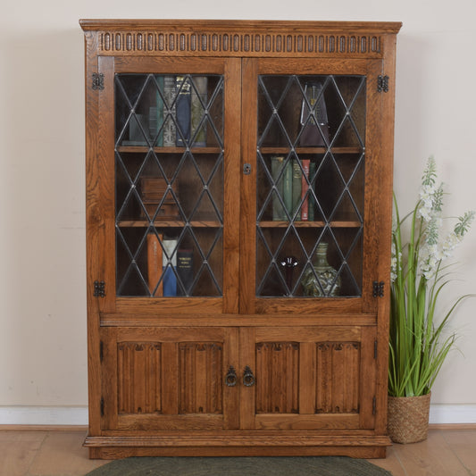Linenfold Glazed Cabinet