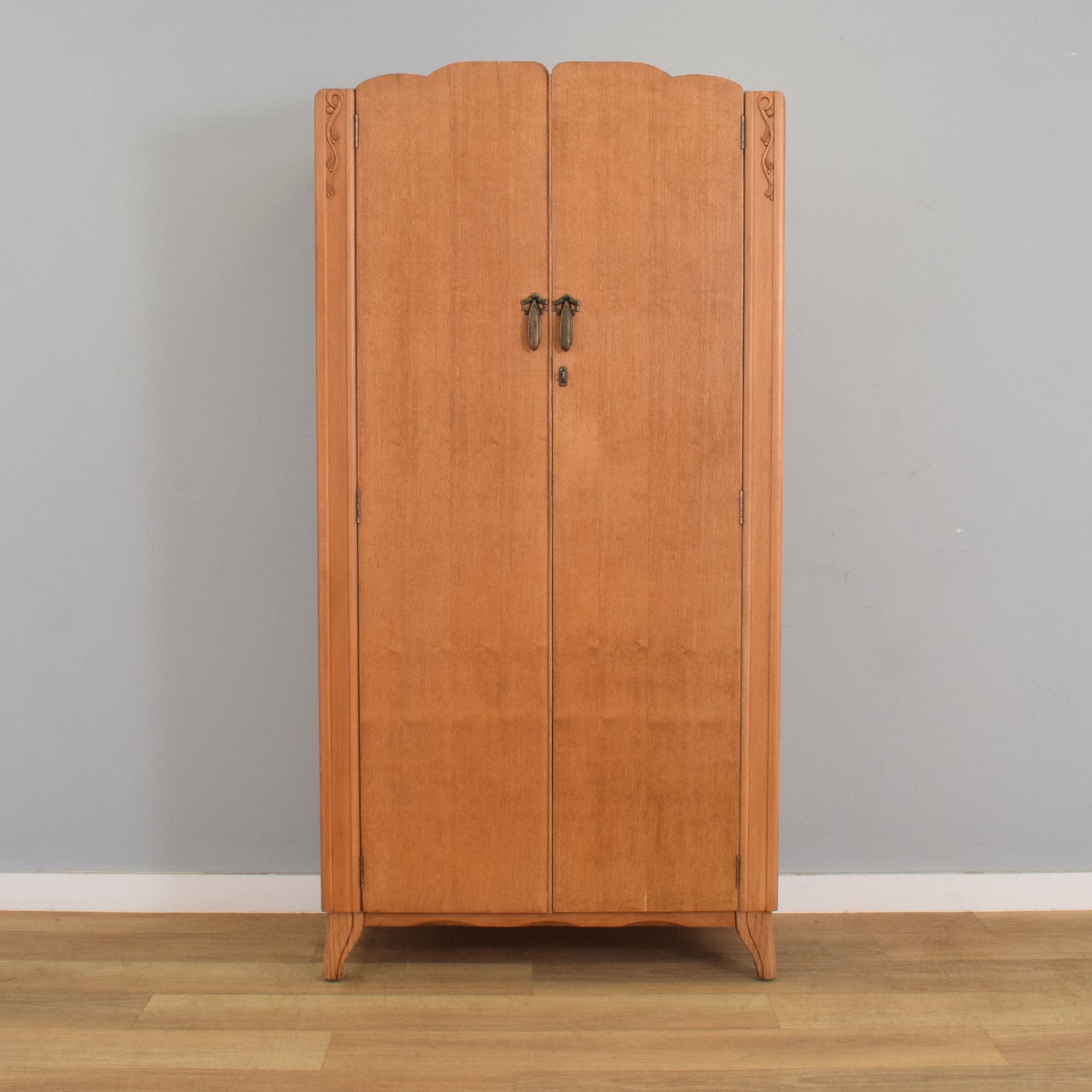 Restored Oak Veneer Wardrobe