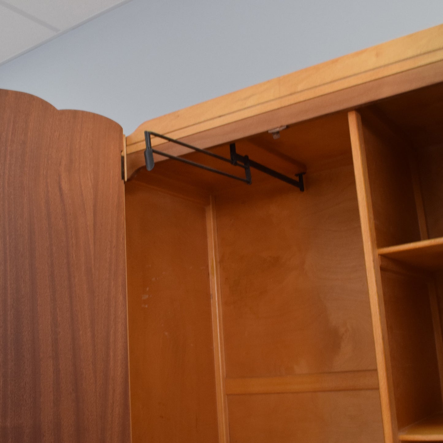 Restored Oak Veneer Wardrobe