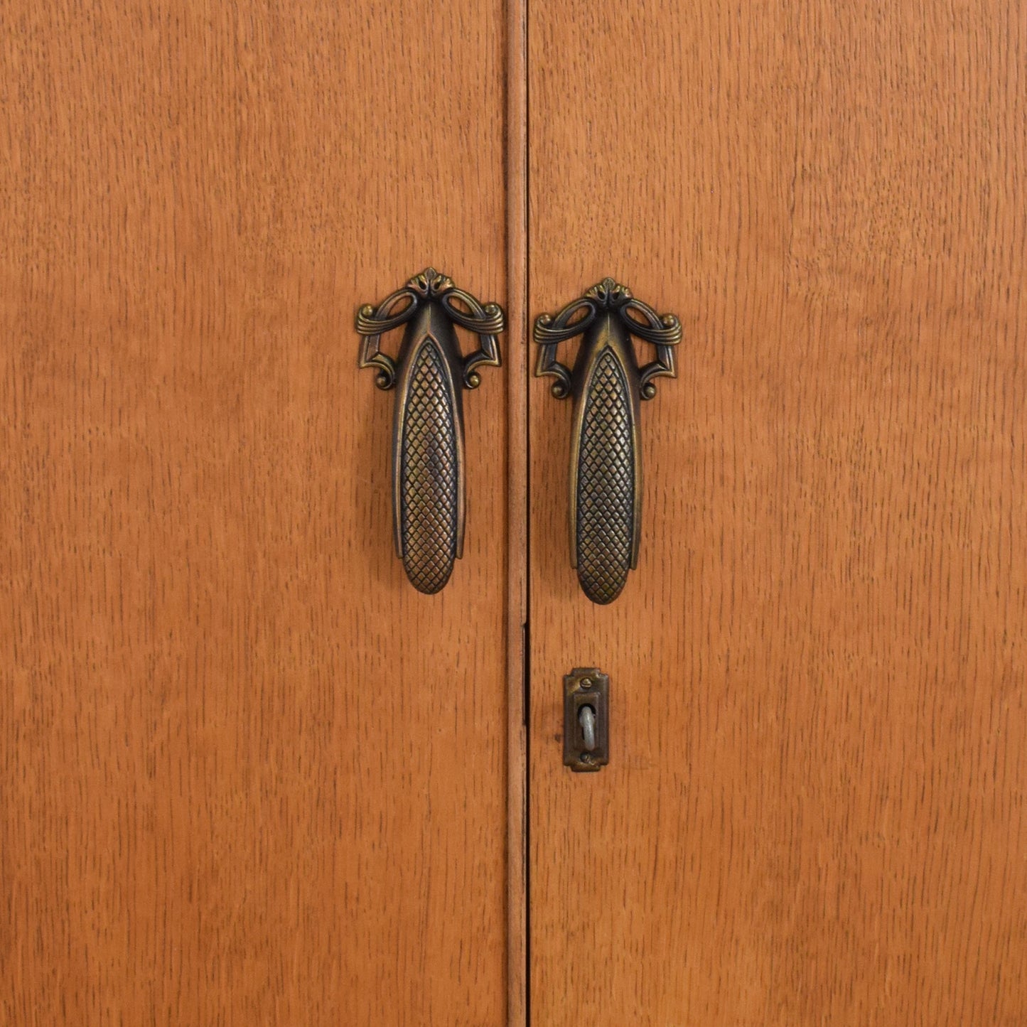 Restored Oak Veneer Wardrobe