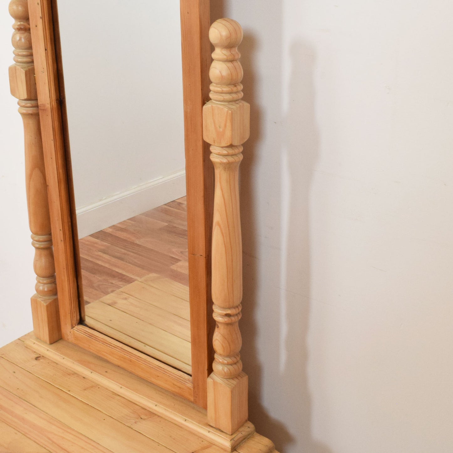 Cheval Dressing Mirror with Drawer Base