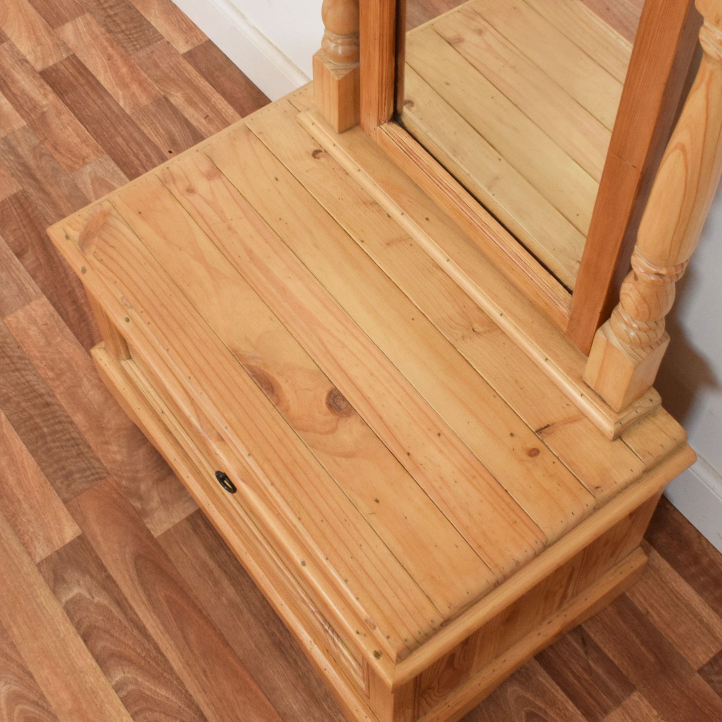 Cheval Dressing Mirror with Drawer Base