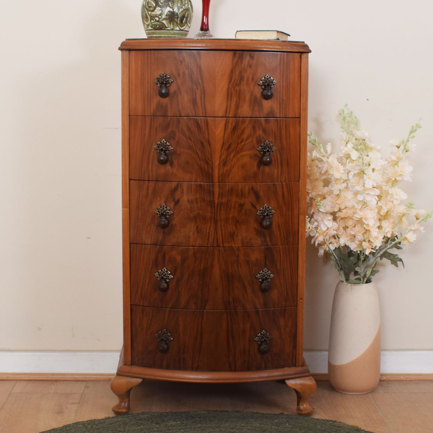 Small Walnut Chest of Drawers