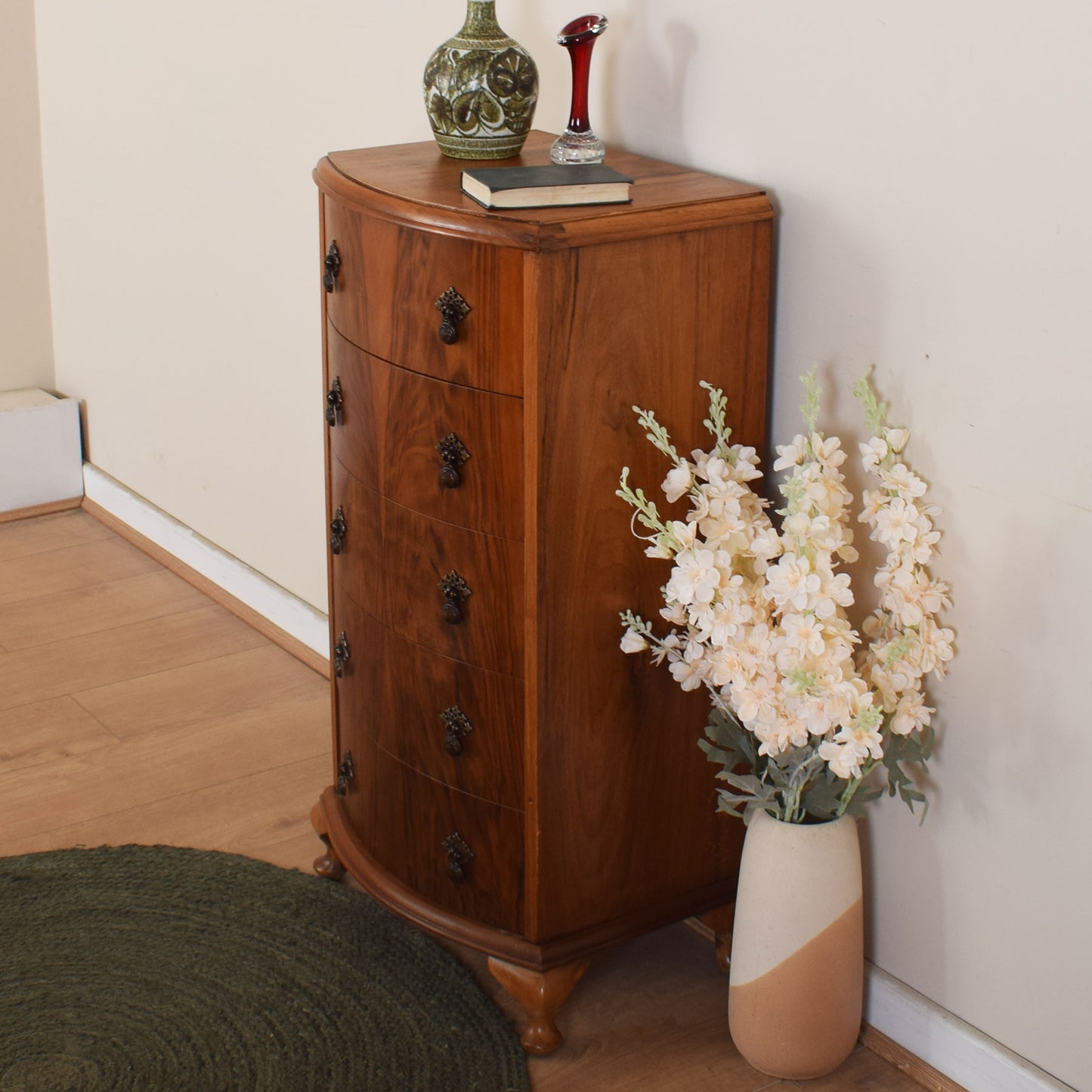 Small Walnut Chest of Drawers