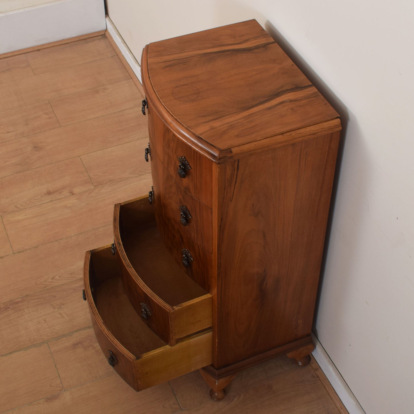 Small Walnut Chest of Drawers