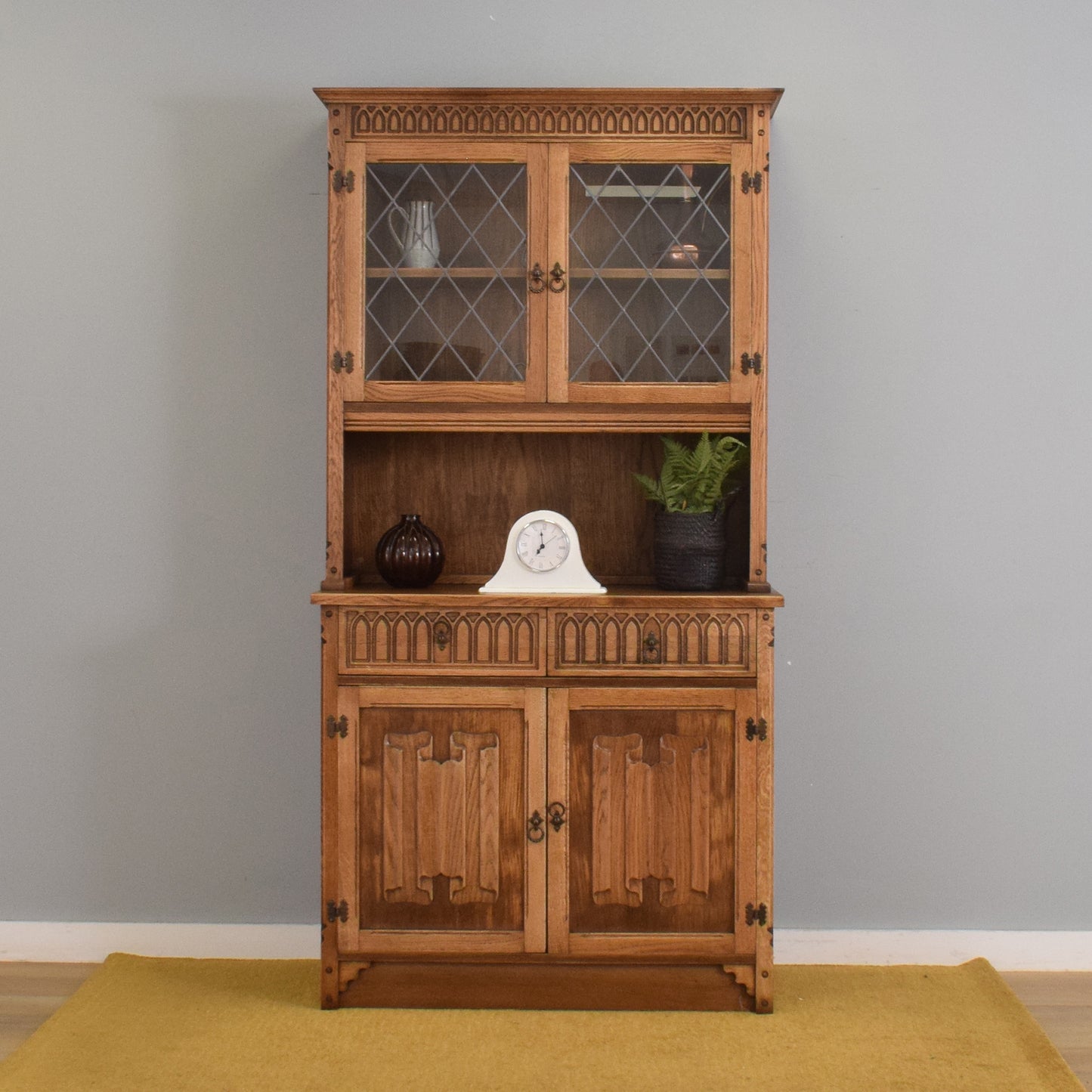 Restored Oak Display Dresser