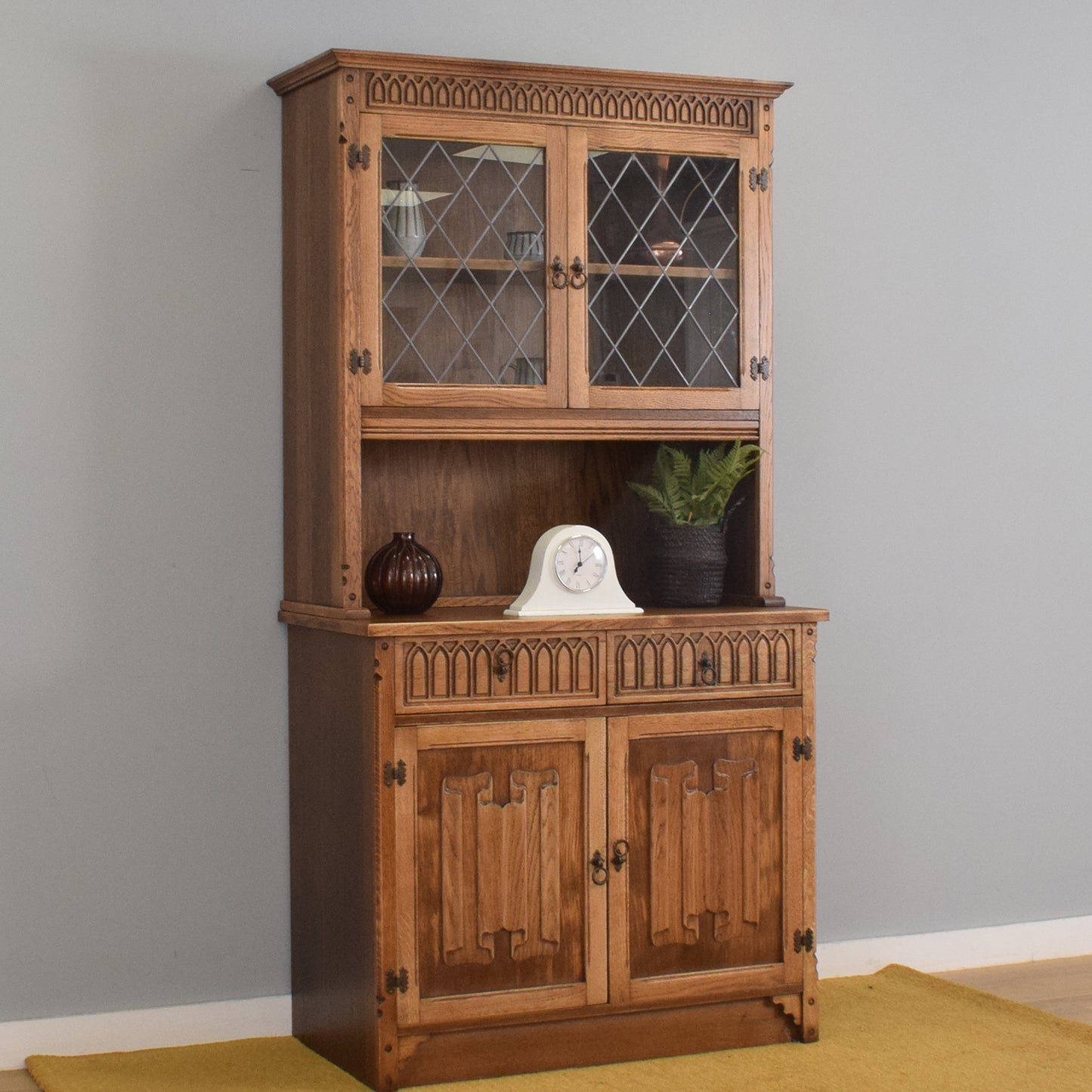 Restored Oak Display Dresser
