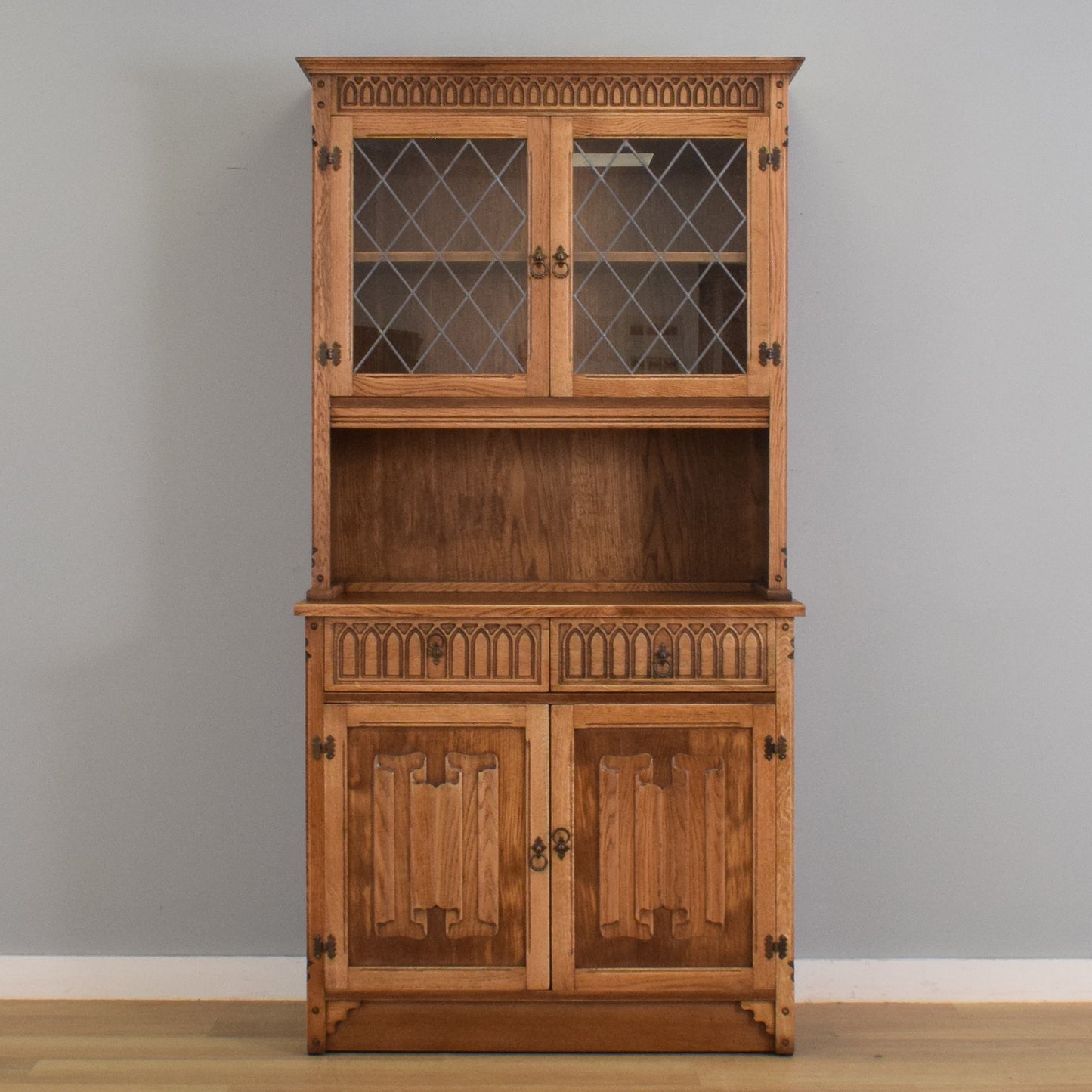 Restored Oak Display Dresser