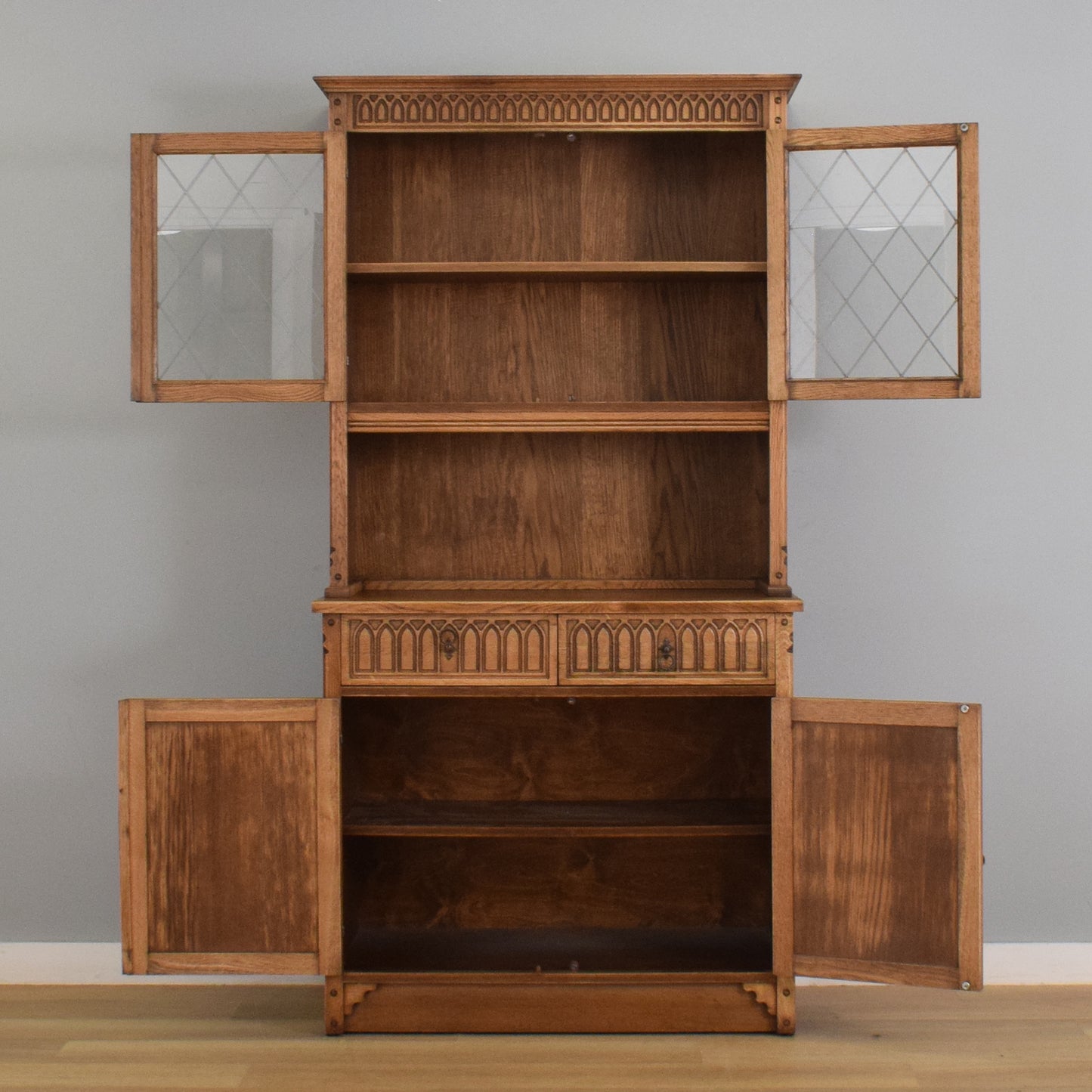 Restored Oak Display Dresser