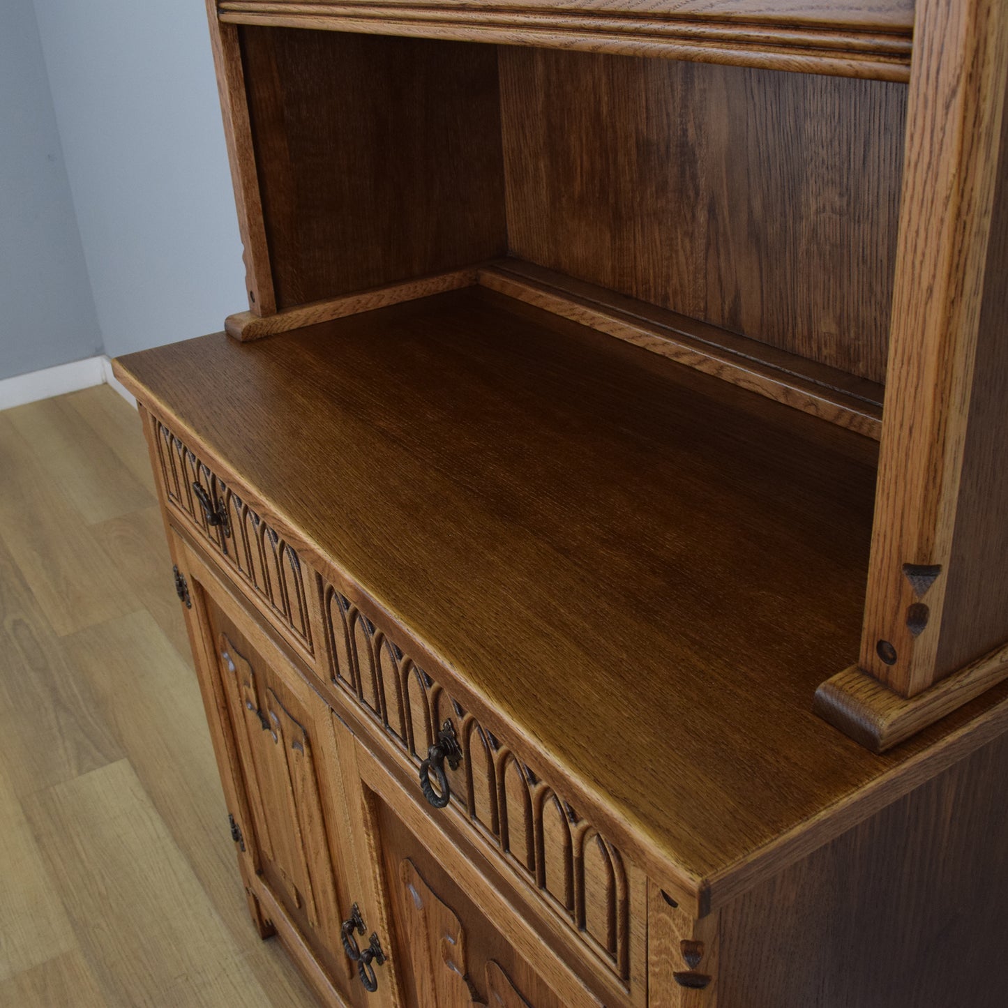 Restored Oak Display Dresser