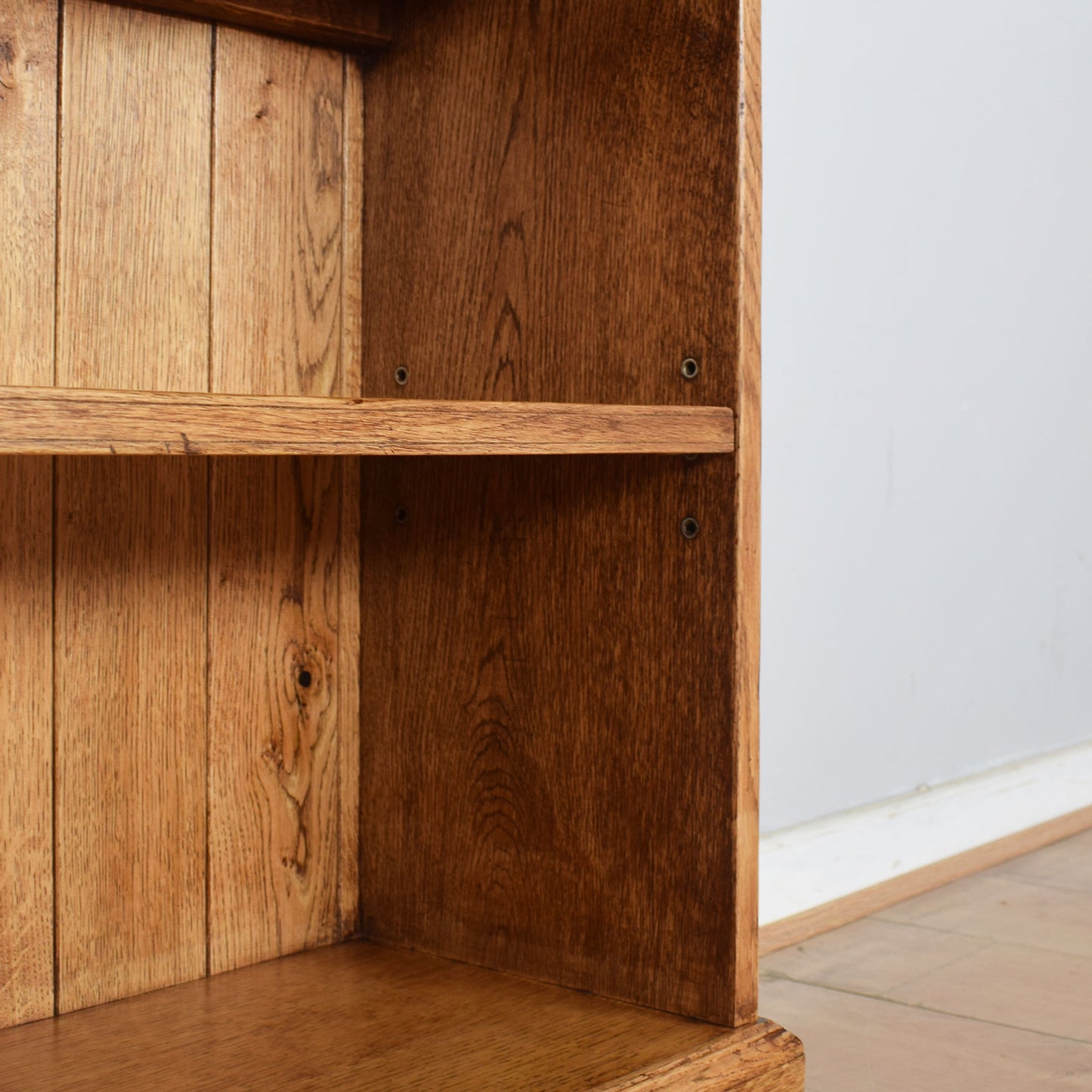 Oak Two-Door Bookcase Unit