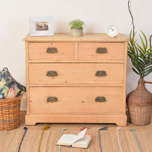 Antique Pine Chest Of Drawers