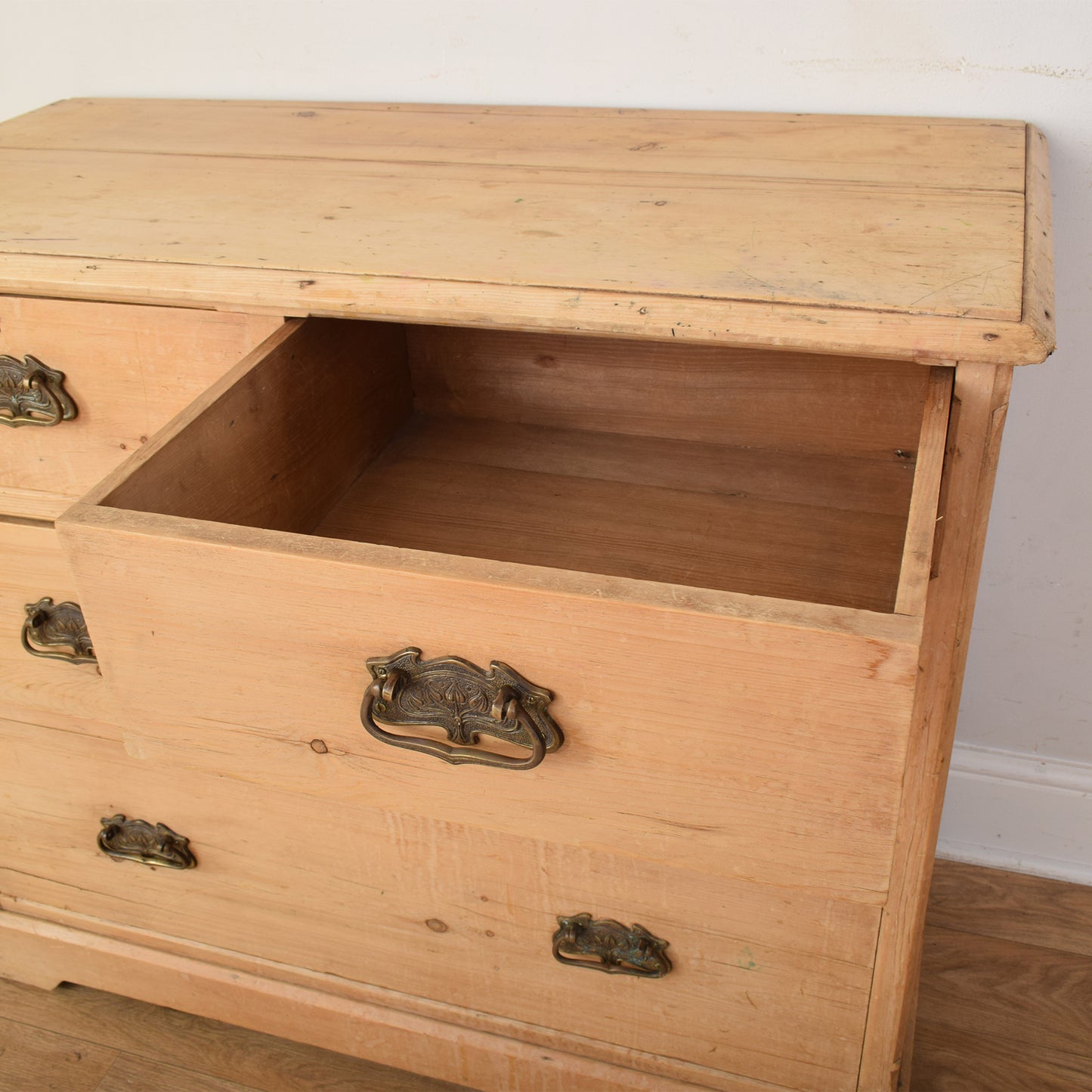 Antique Pine Chest Of Drawers
