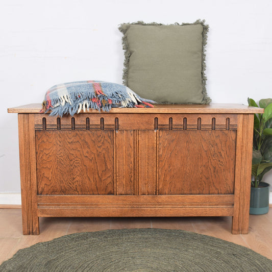 Oak Blanket Box