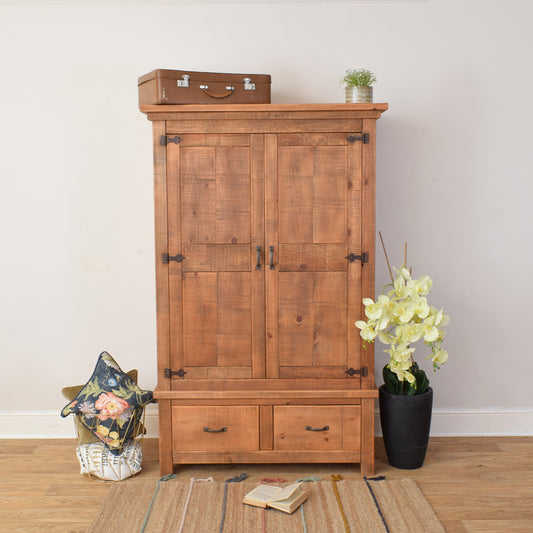 Double Pine Wardrobe