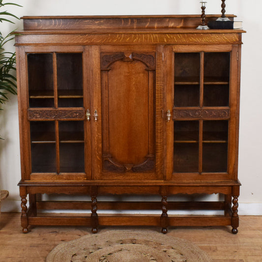 Barley Twist Glazed Bookcase