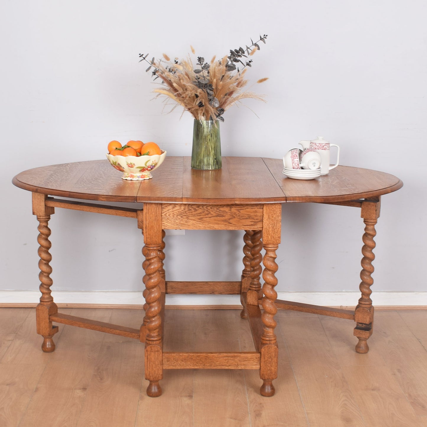 Barley Twist Drop-Leaf Table