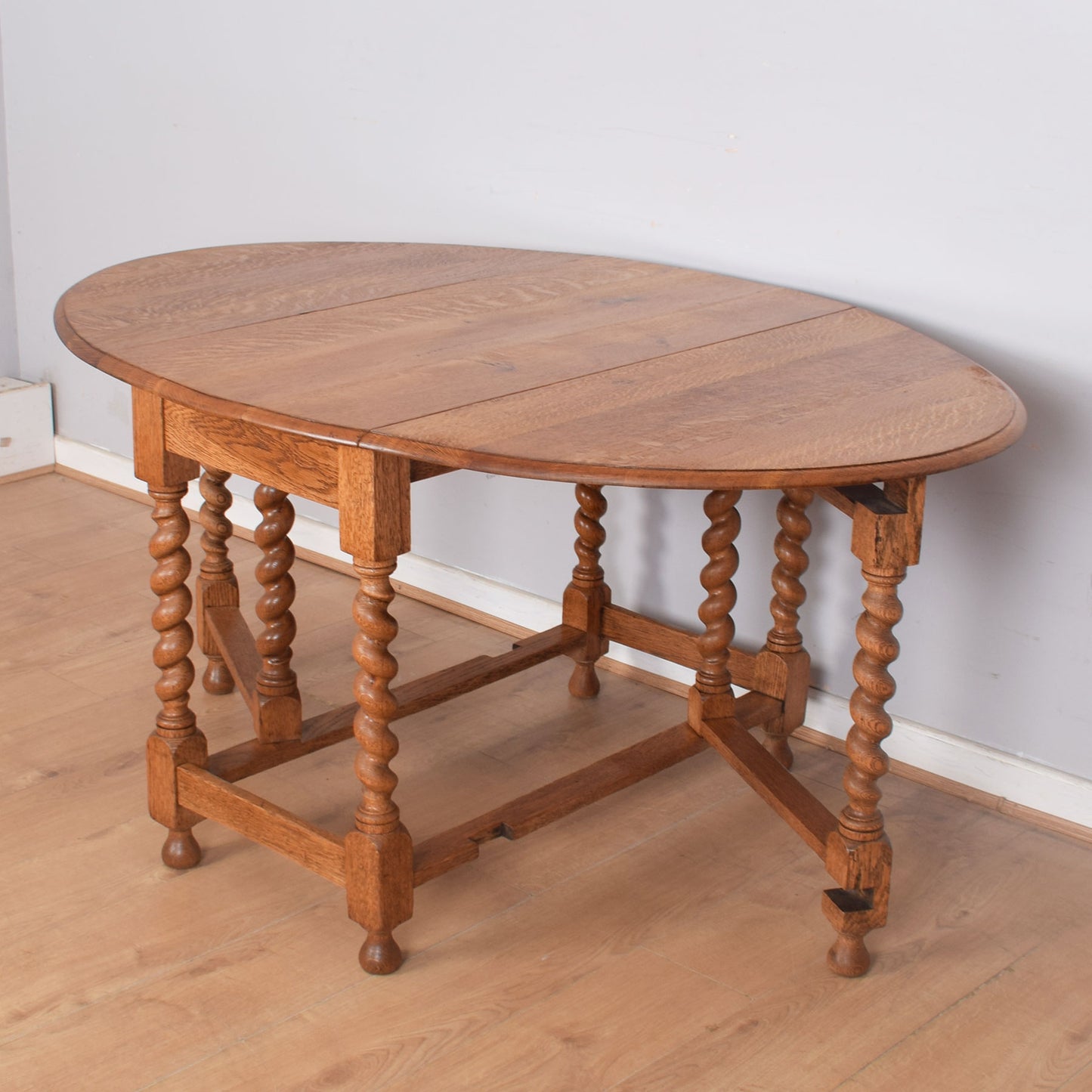 Barley Twist Drop-Leaf Table