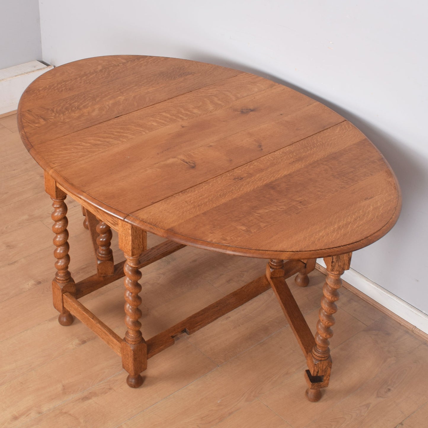 Barley Twist Drop-Leaf Table