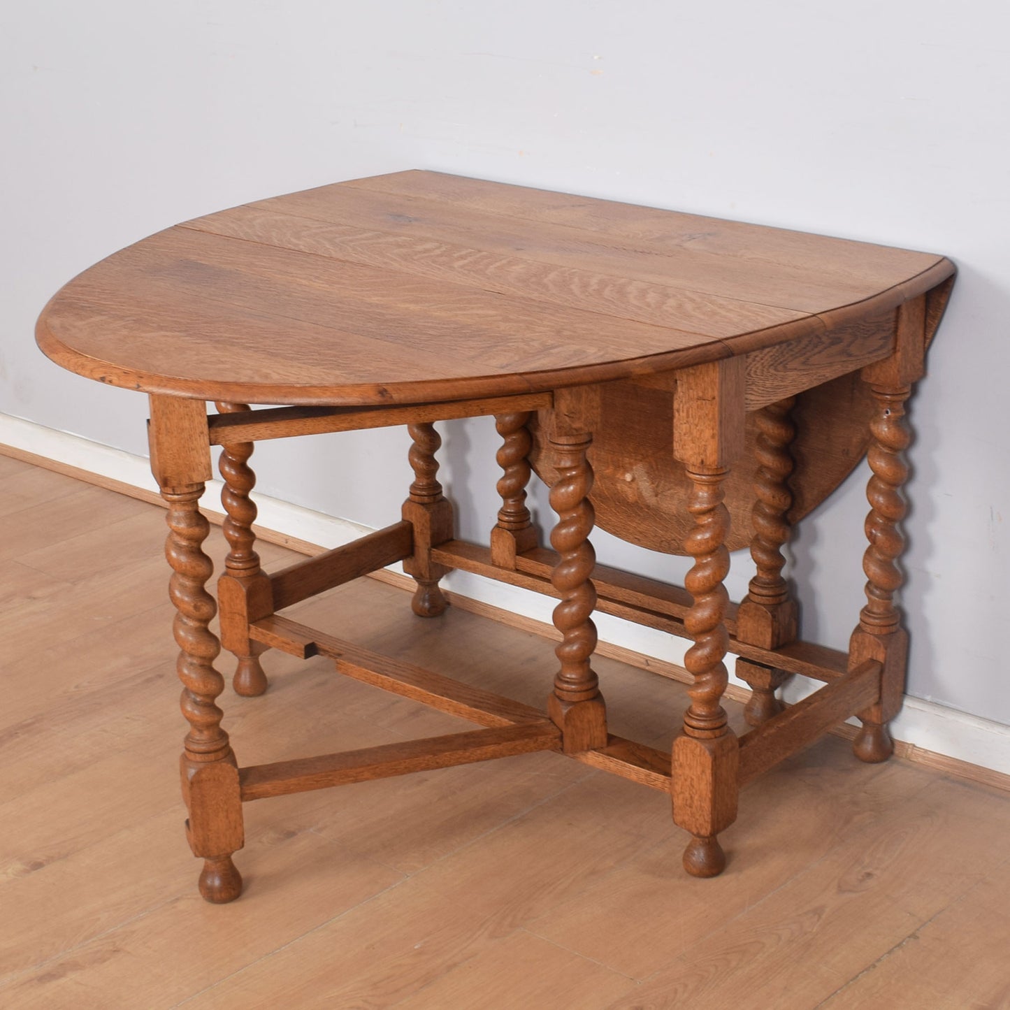 Barley Twist Drop-Leaf Table