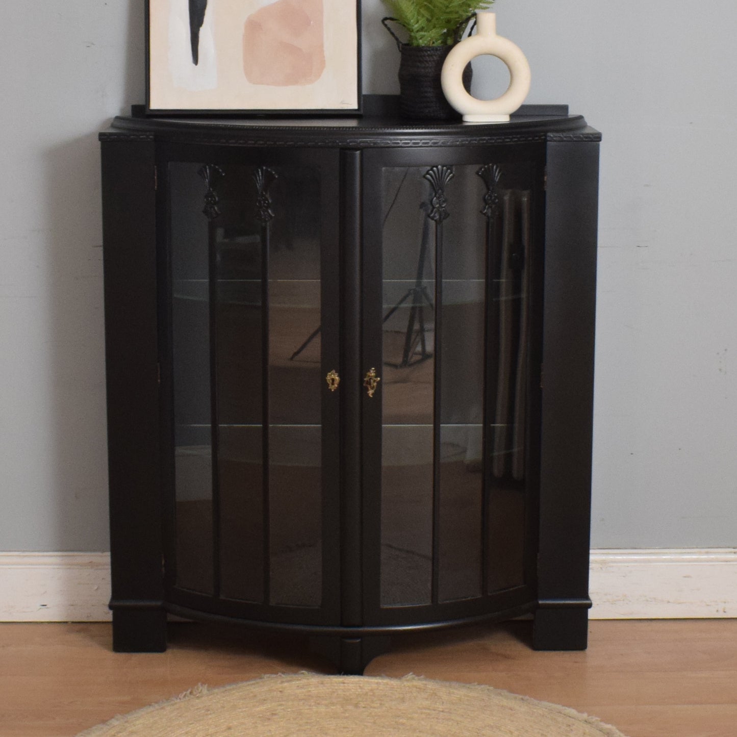 Painted Glazed Display Cabinet