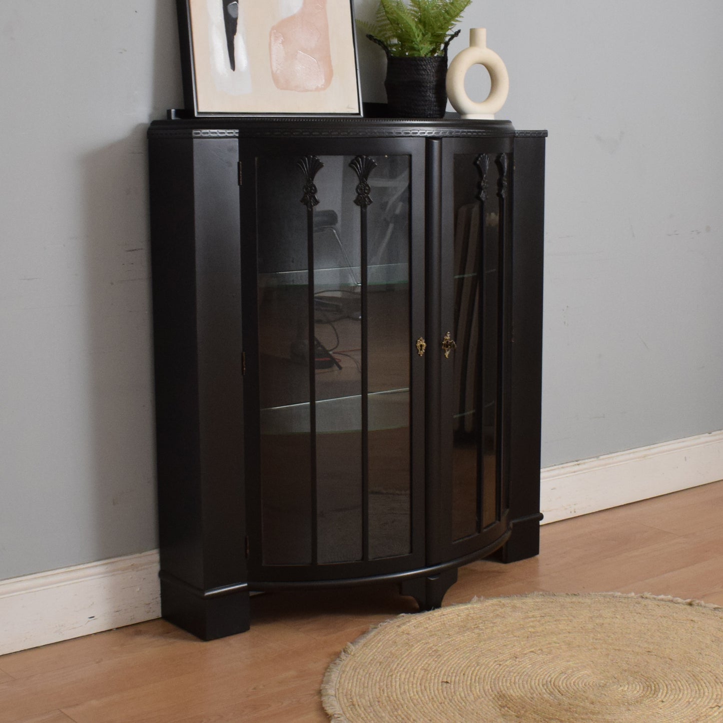 Painted Glazed Display Cabinet