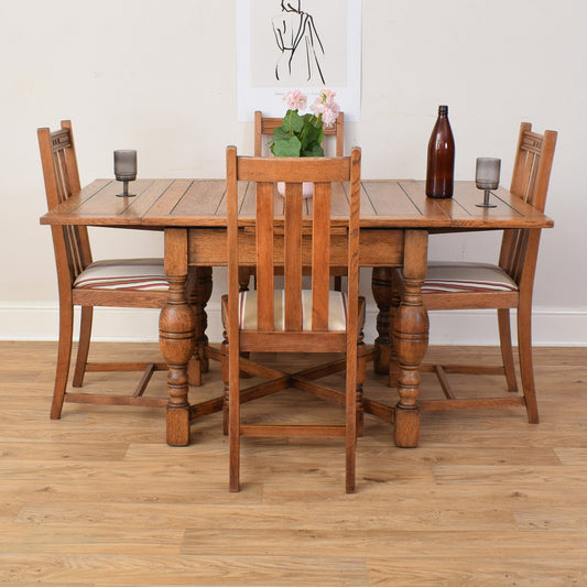 Draw Leaf Table And Four Chairs