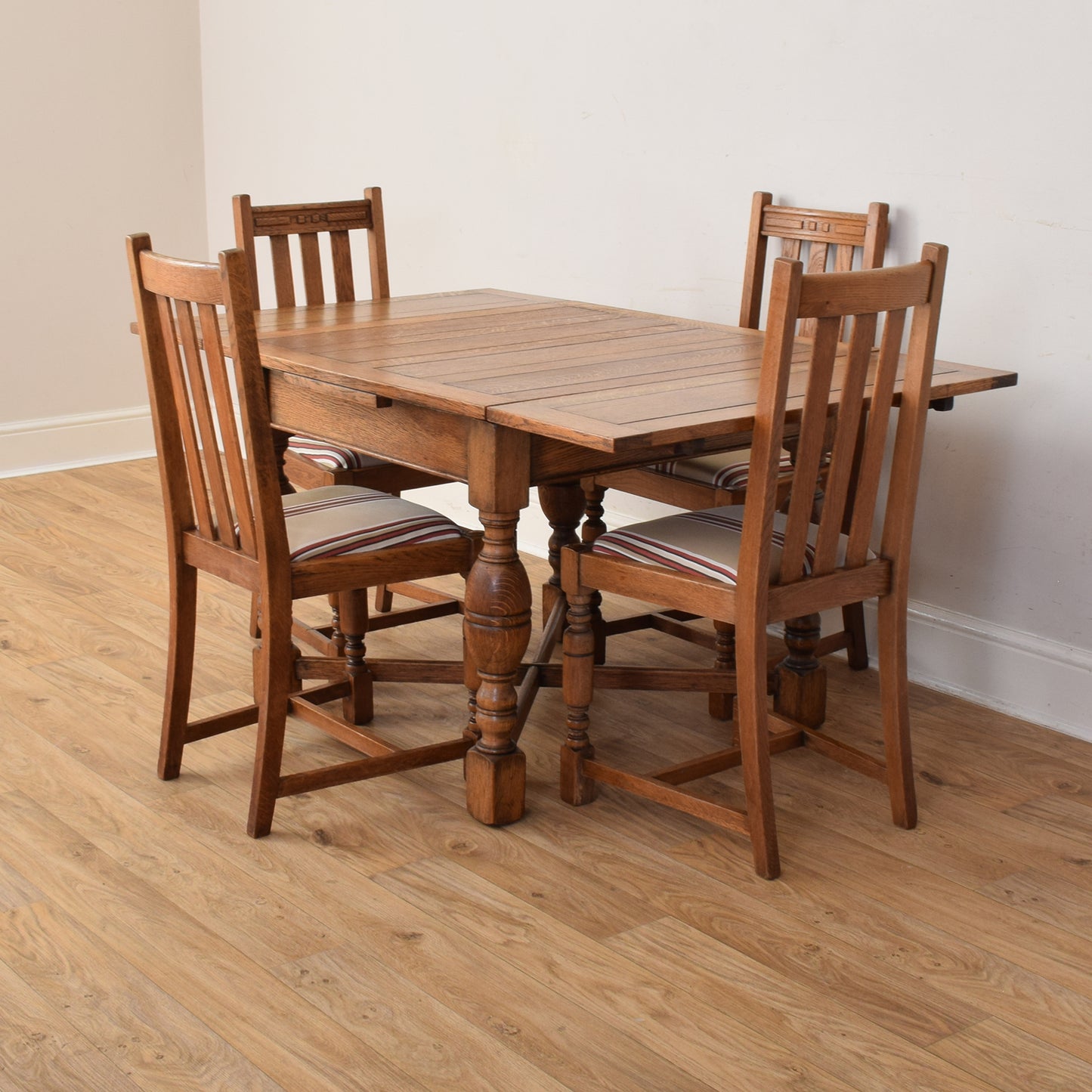 Draw Leaf Table And Four Chairs