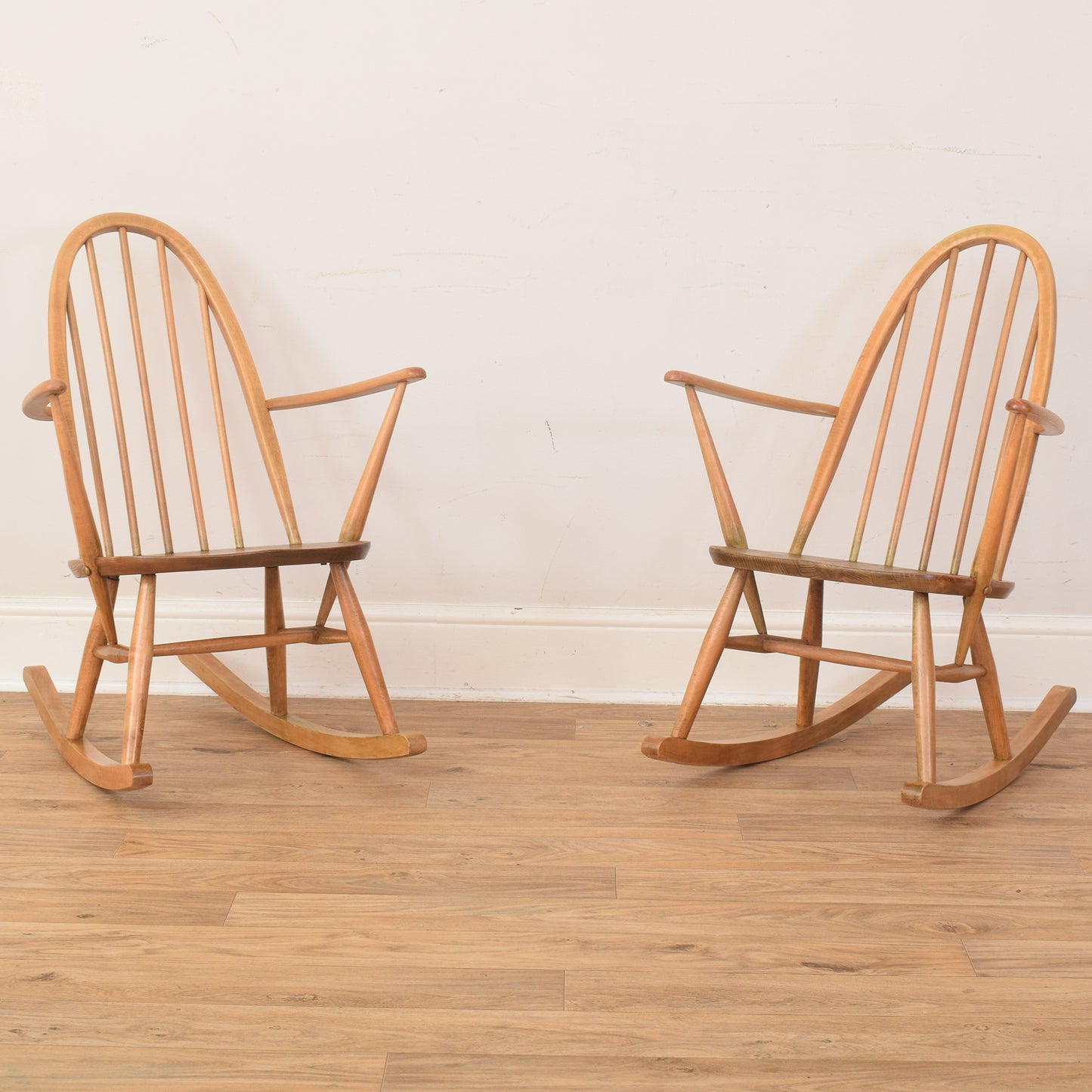 Pair Of Ercol Rocking Chairs