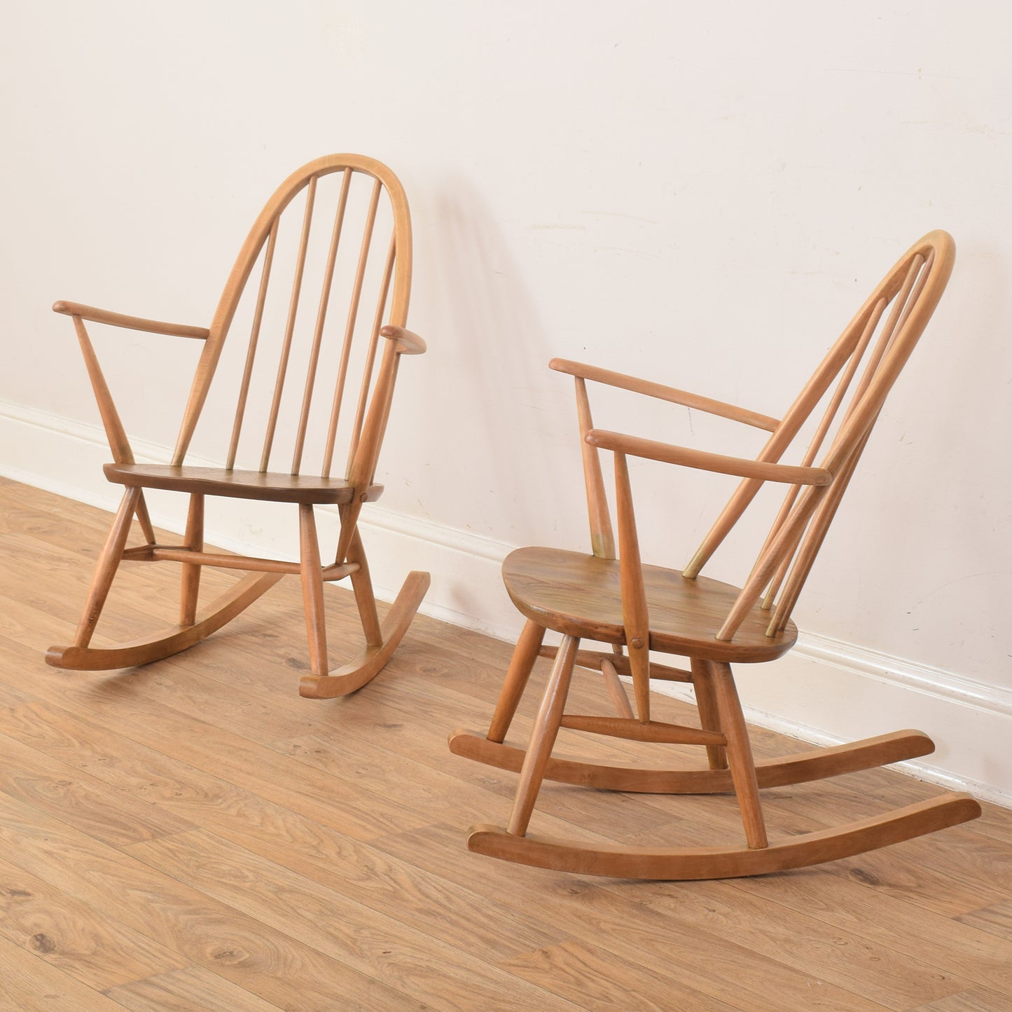 Pair Of Ercol Rocking Chairs