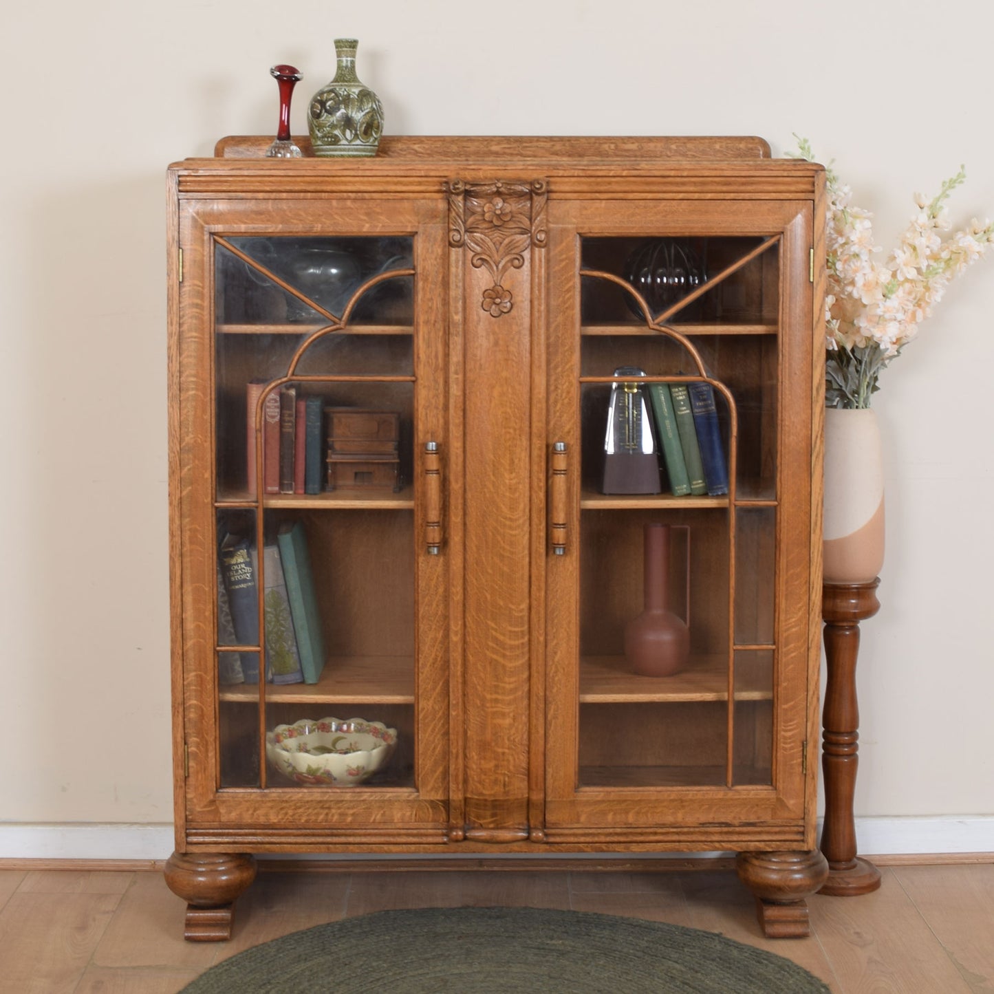 Art Deco Glazed Bookcase