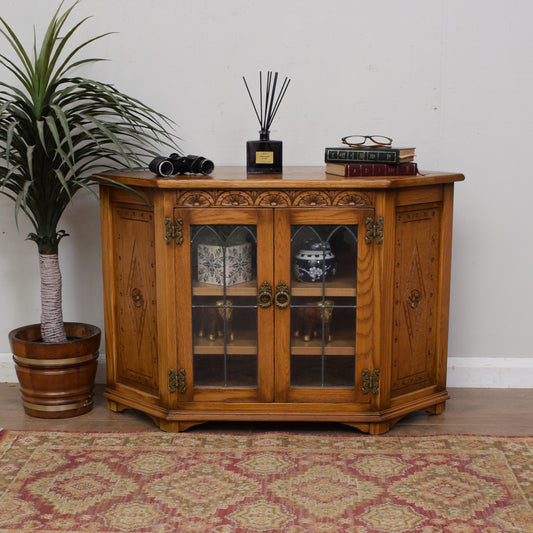 Restored Oak TV Cabinet