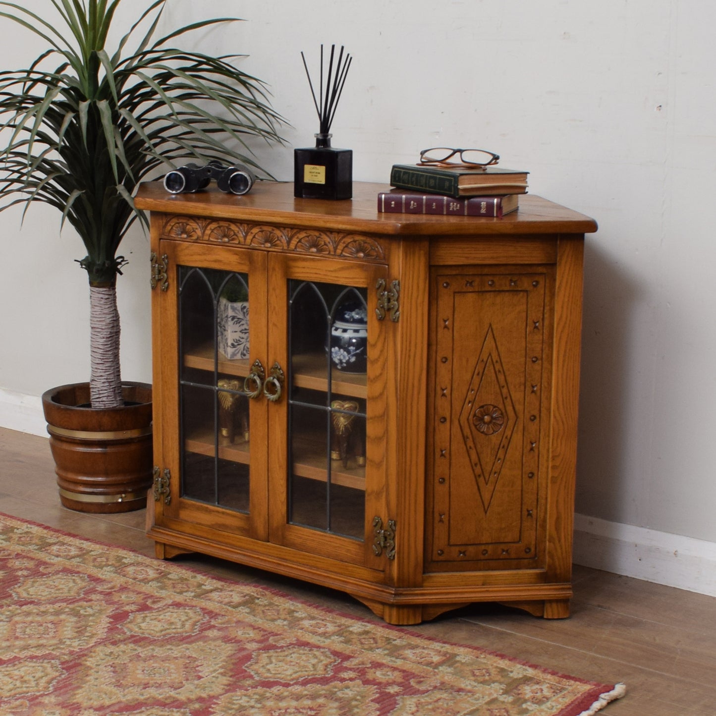 Restored Oak TV Cabinet