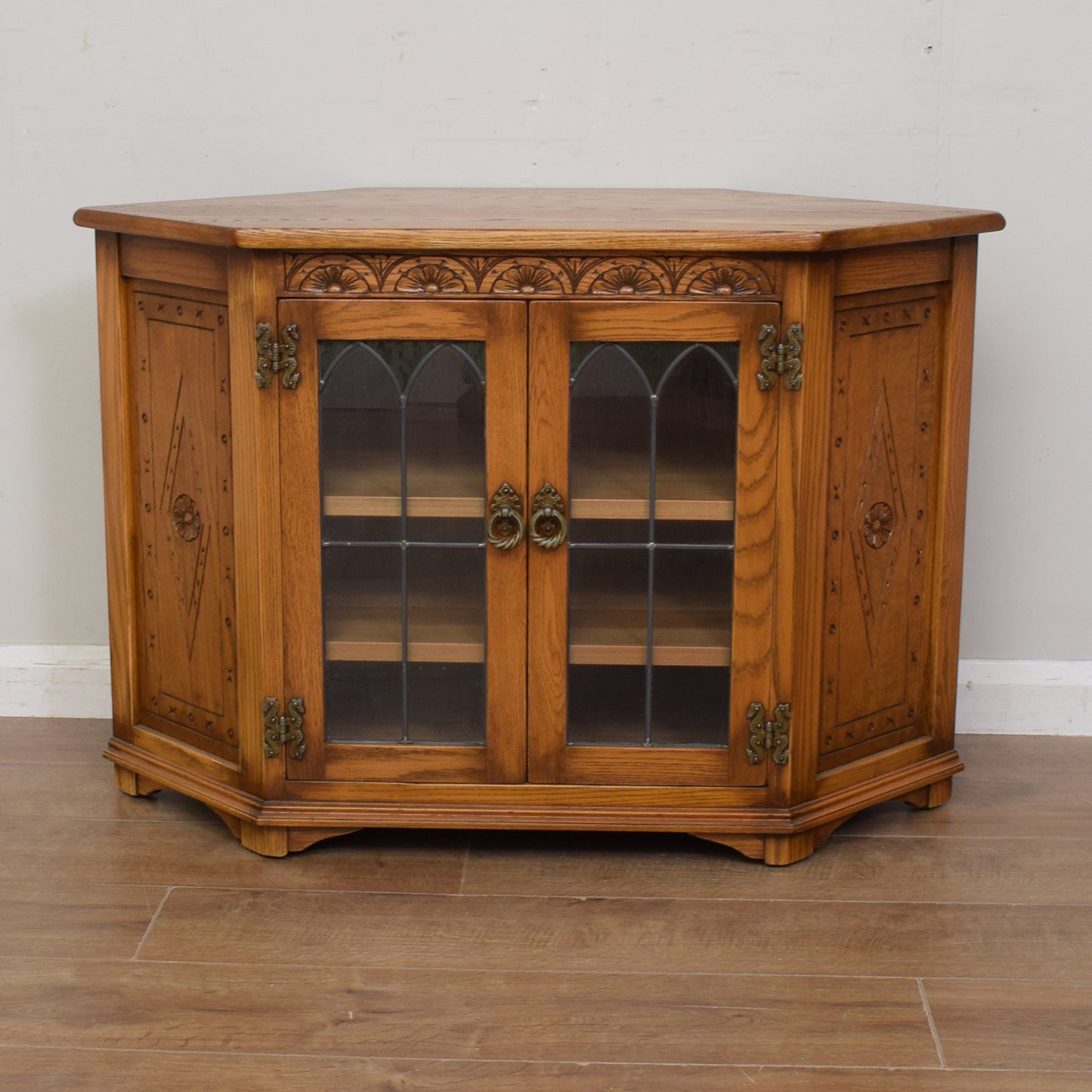 Restored Oak TV Cabinet