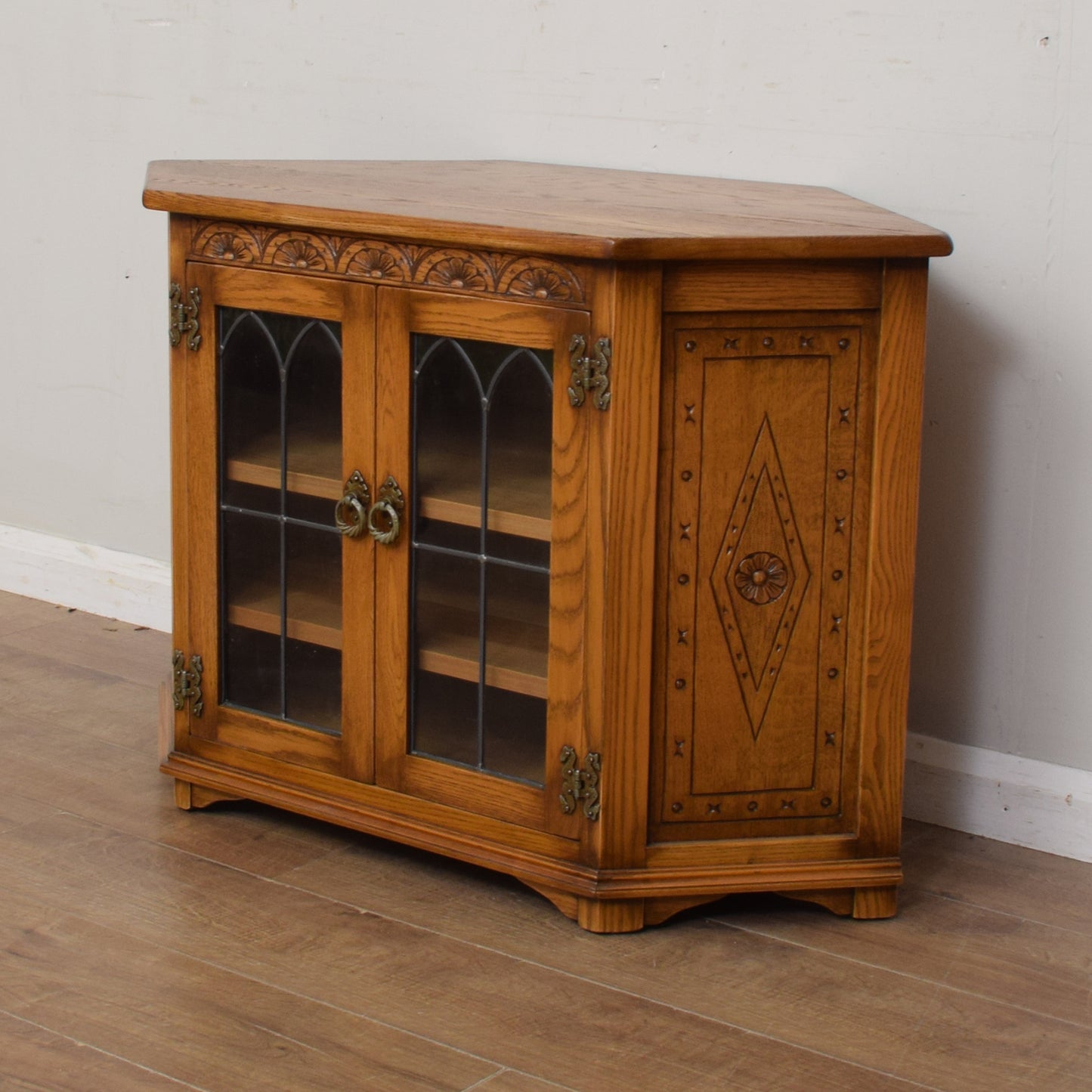 Restored Oak TV Cabinet