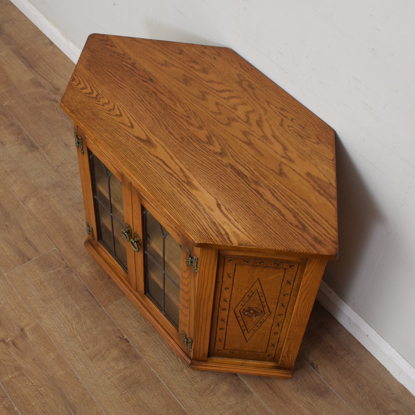 Restored Oak TV Cabinet