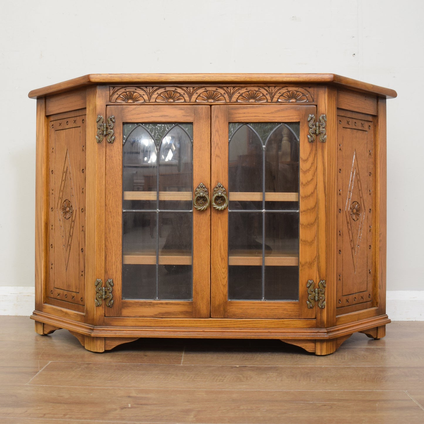 Restored Oak TV Cabinet