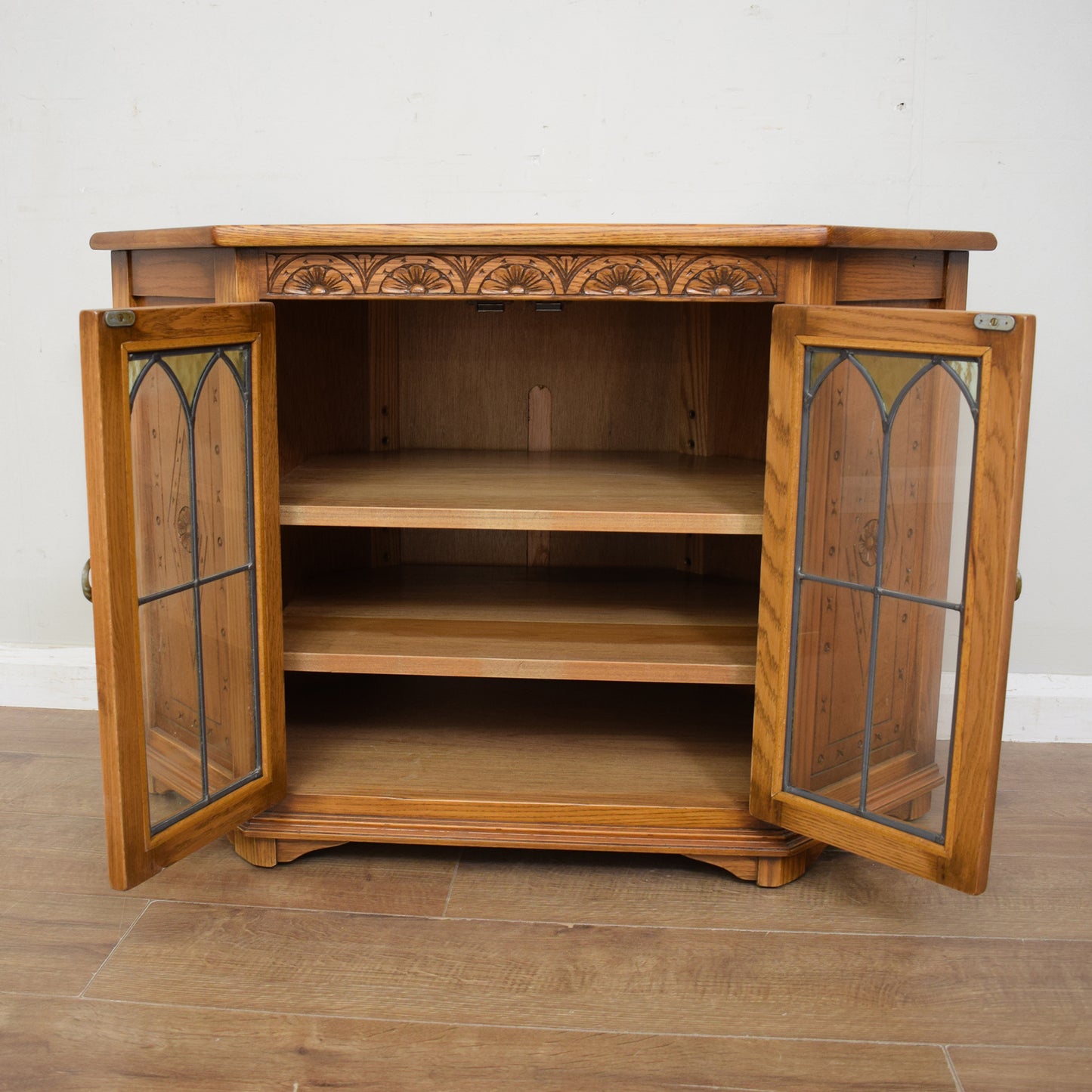 Restored Oak TV Cabinet