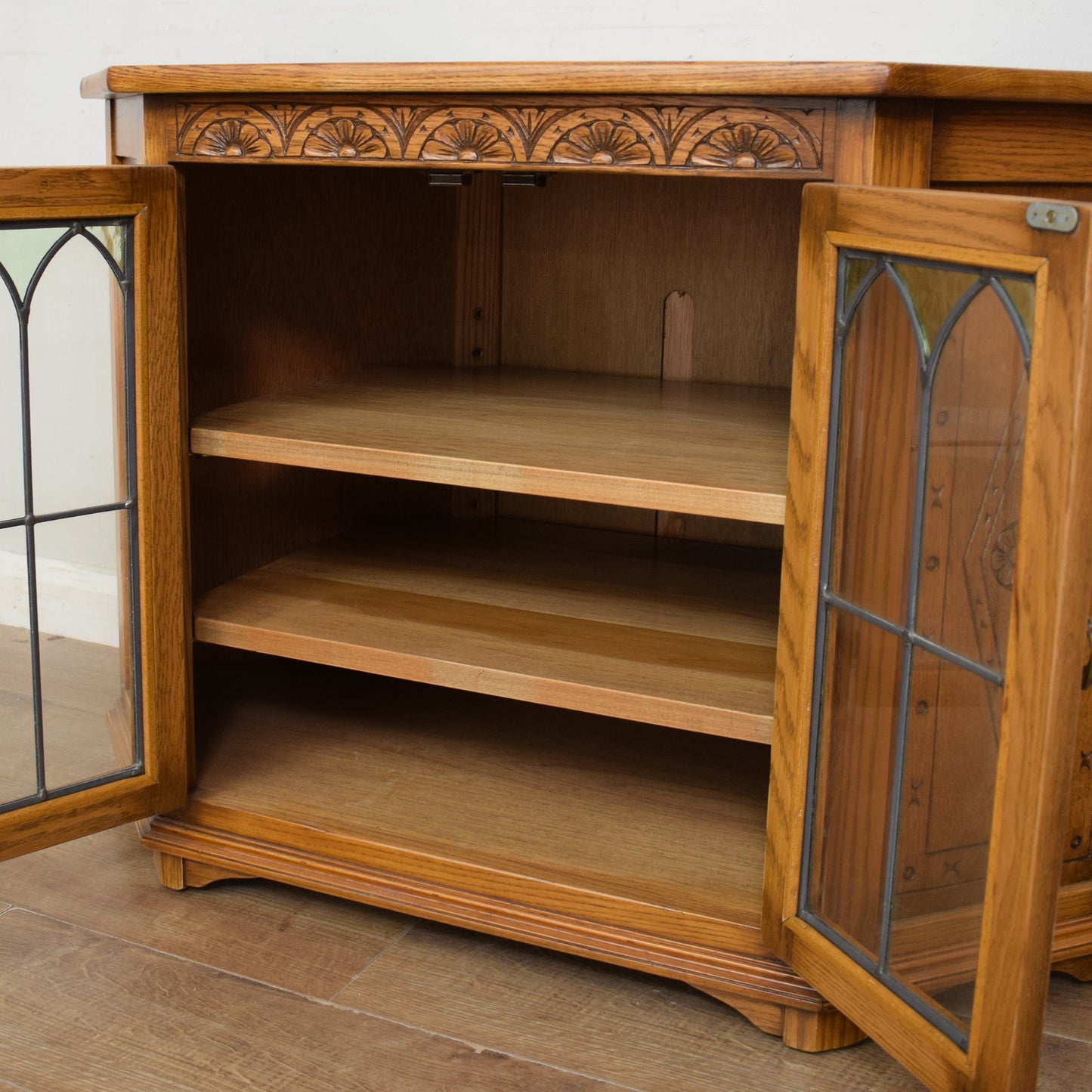 Restored Oak TV Cabinet