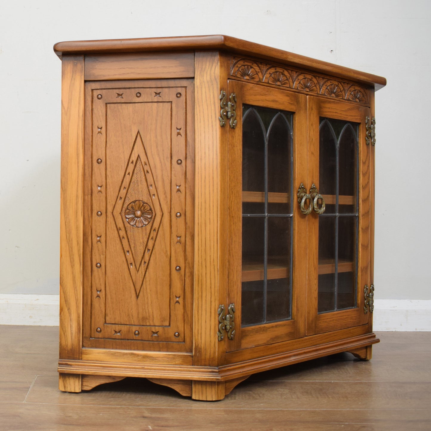 Restored Oak TV Cabinet