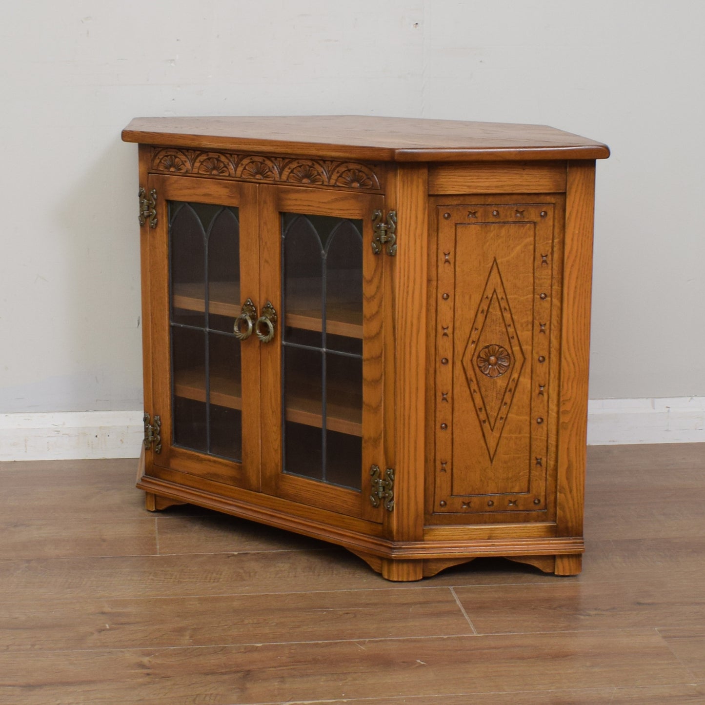 Restored Oak TV Cabinet