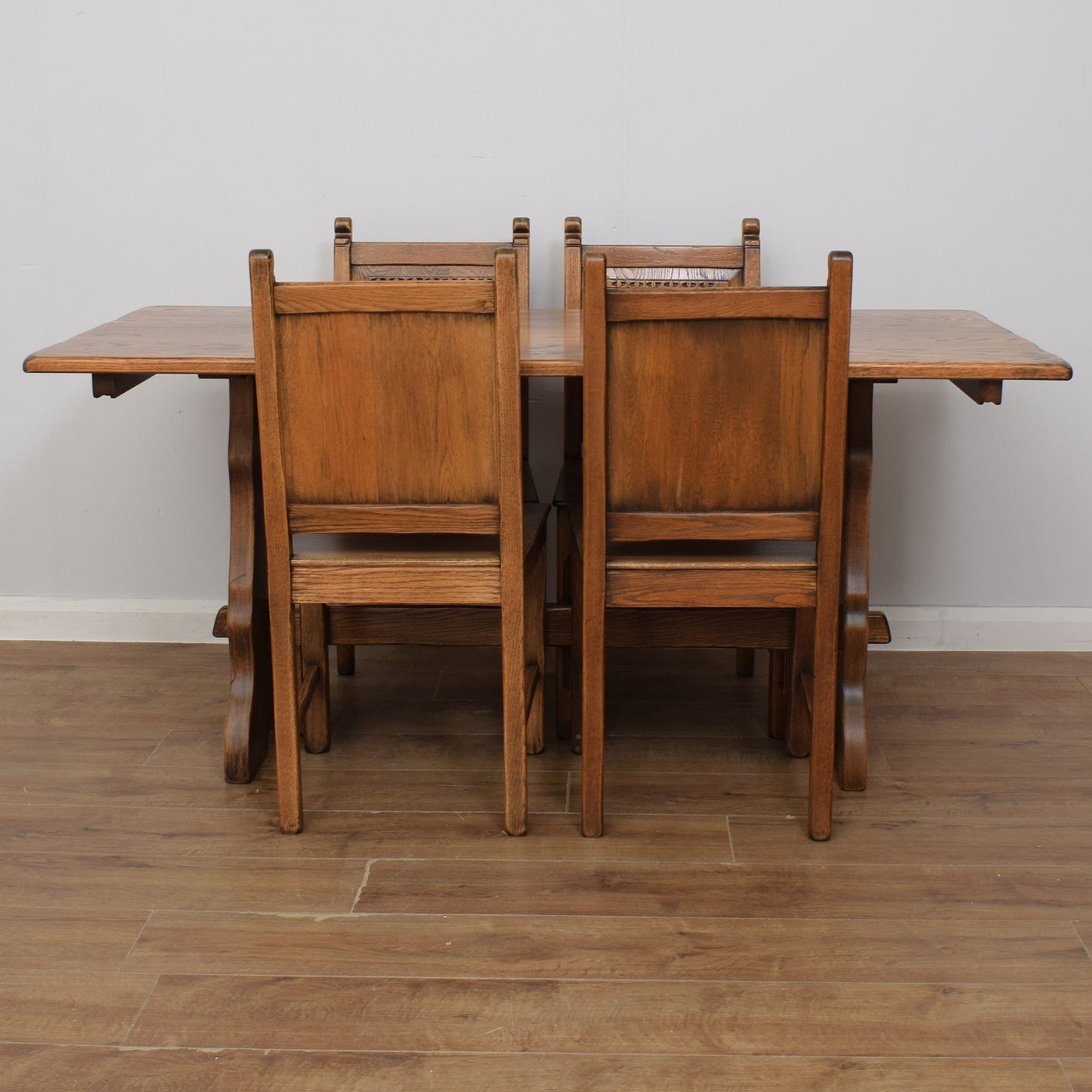 Webber Oak Dining Table and Four Chairs
