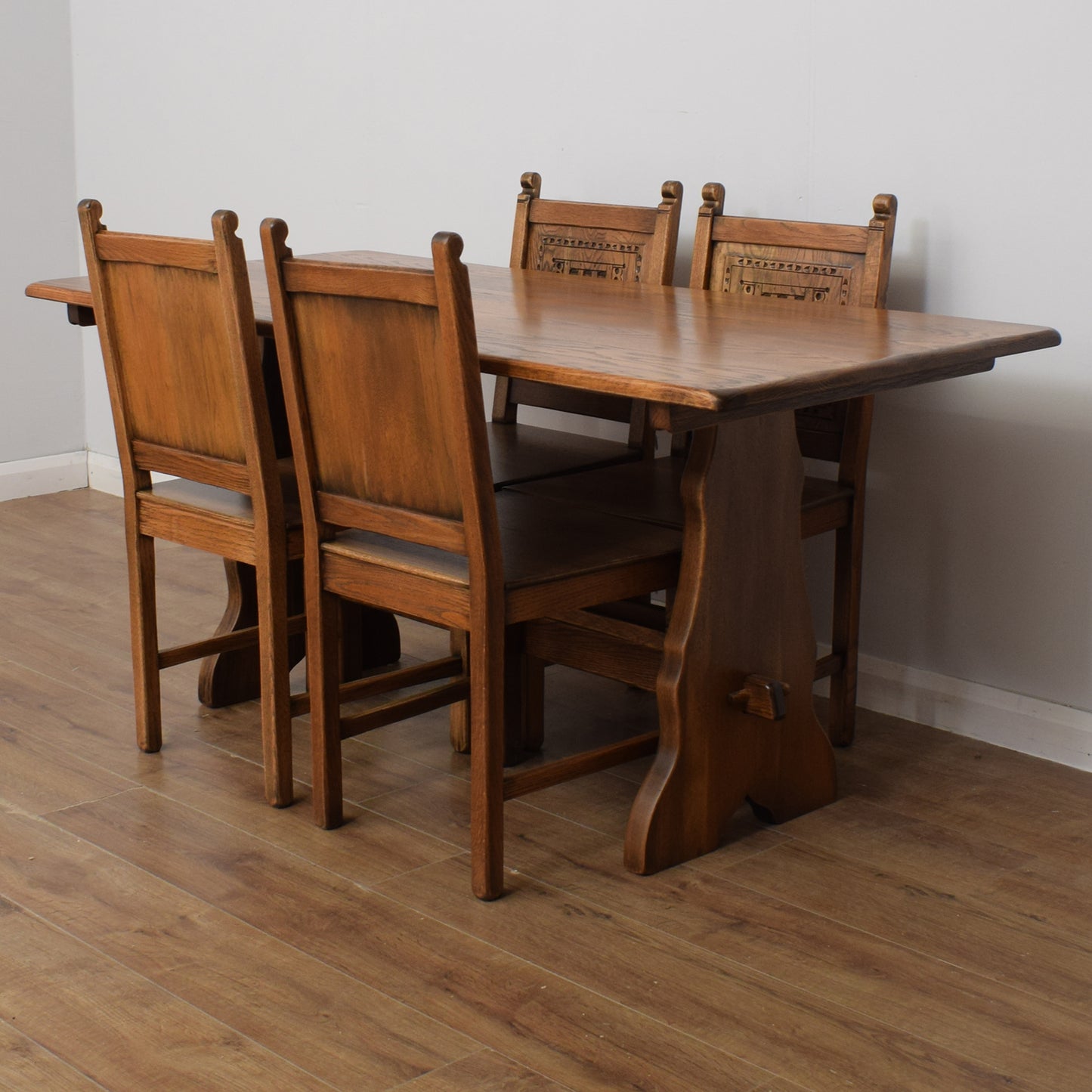 Webber Oak Dining Table and Four Chairs