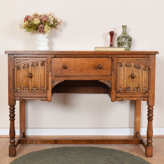 Oak Linenfold Desk