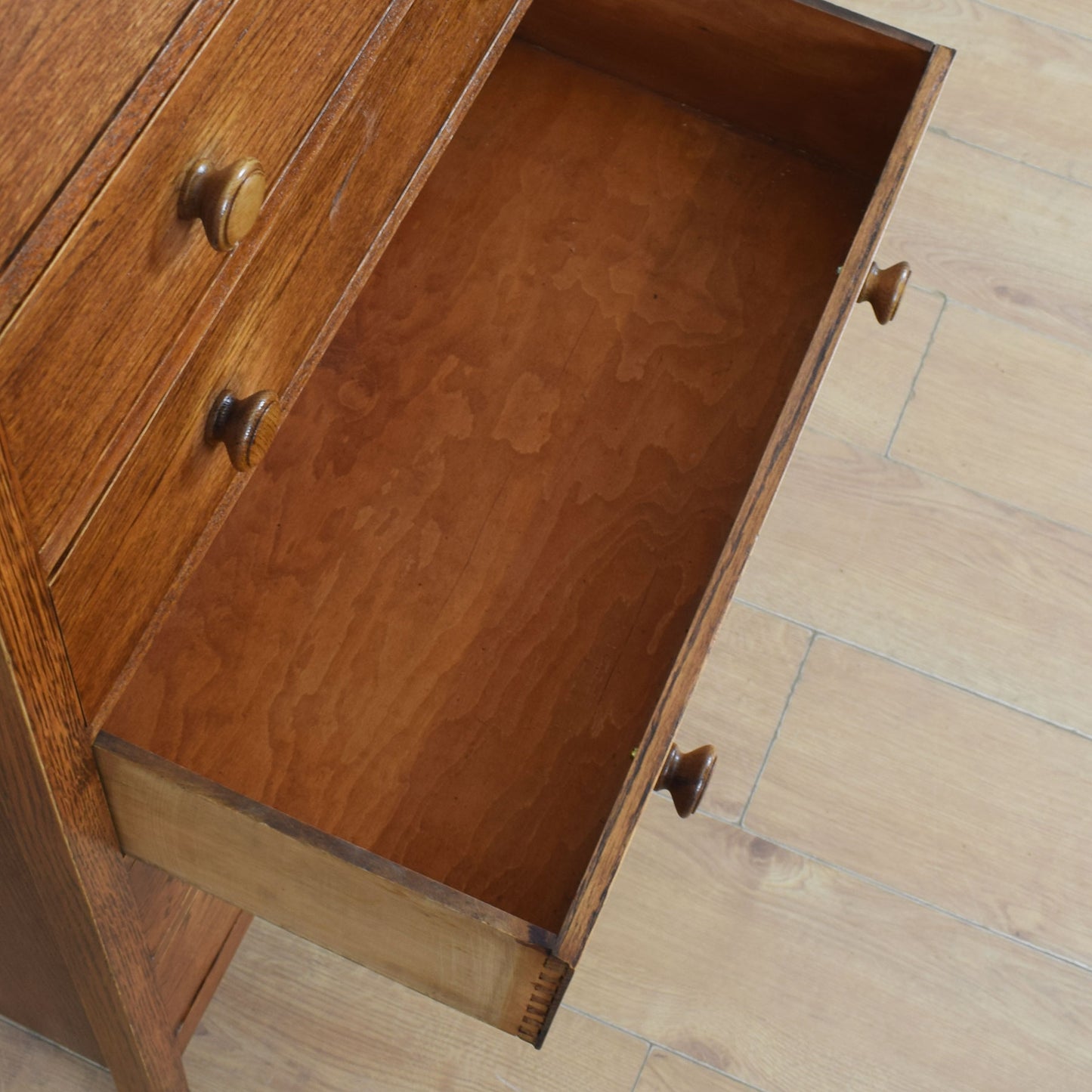 Tall Oak Chest Of Drawers