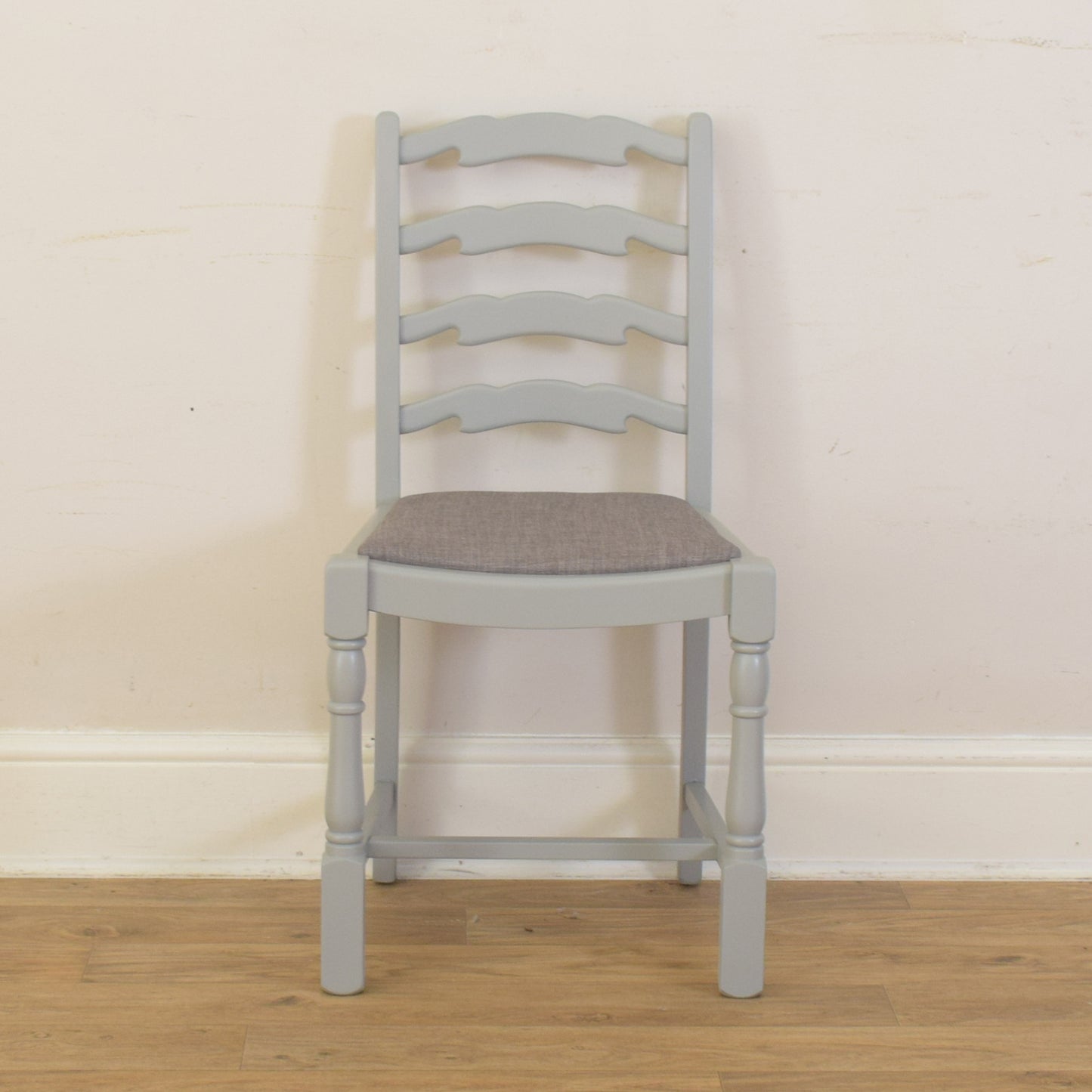 Painted Draw Leaf Table And Six Chairs